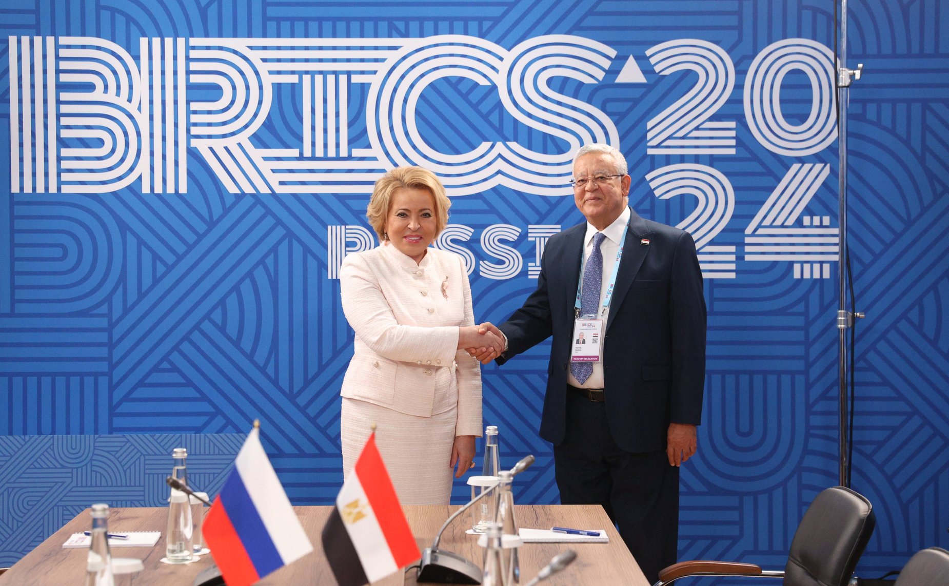 Валентина Матвиенко встретилась с Председателем Палаты депутатов Арабской Республики Египет Ханафи Гибали