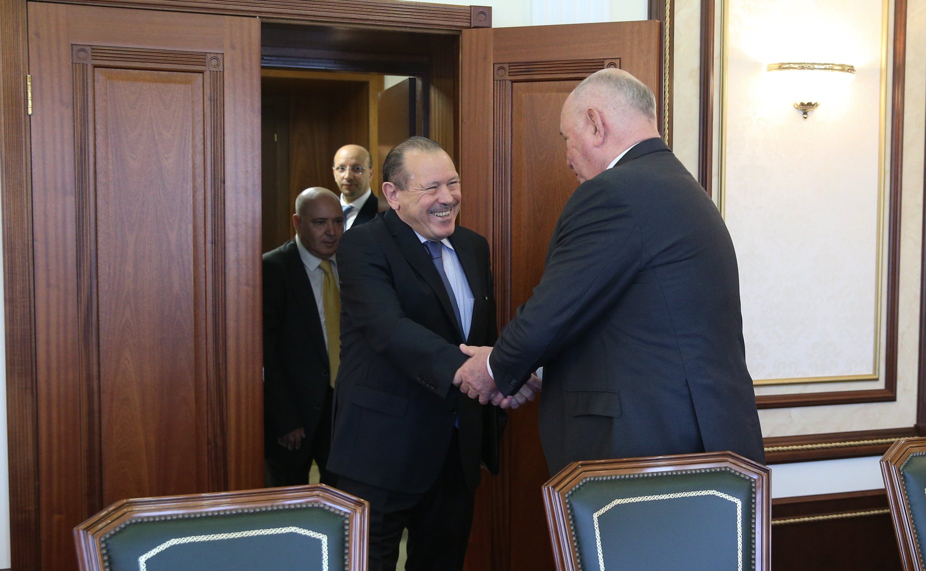 Встреча председателя Комитета СФ по международным делам Григория Карасина и Чрезвычайного и Полномочного Посла Алжирской Народной Демократической Республики Смаила Бенамары