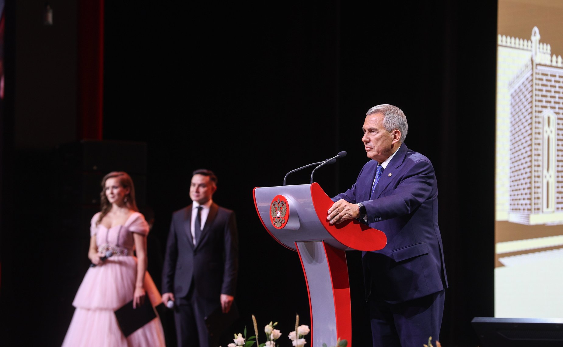 Валентина Матвиенко приняла участие в торжественном приеме по случаю празднования 85-летия государственного советника Республики Татарстан Минтимера Шаймиева