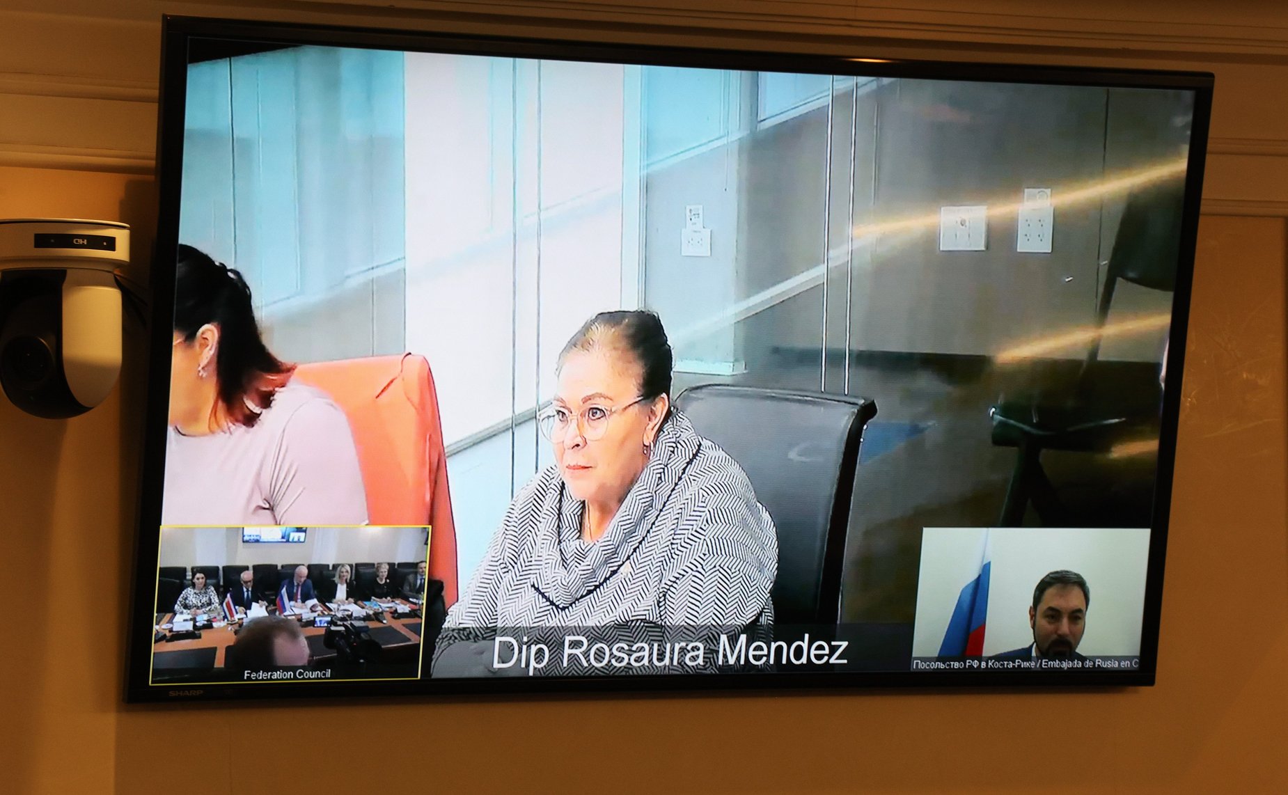 Совместное заседание группы по сотрудничеству СФ с парламентами стран Латинской Америки и парламентской группы дружбы «Коста-Рика-Россия» Законодательной ассамблеи Республики Коста-Рика