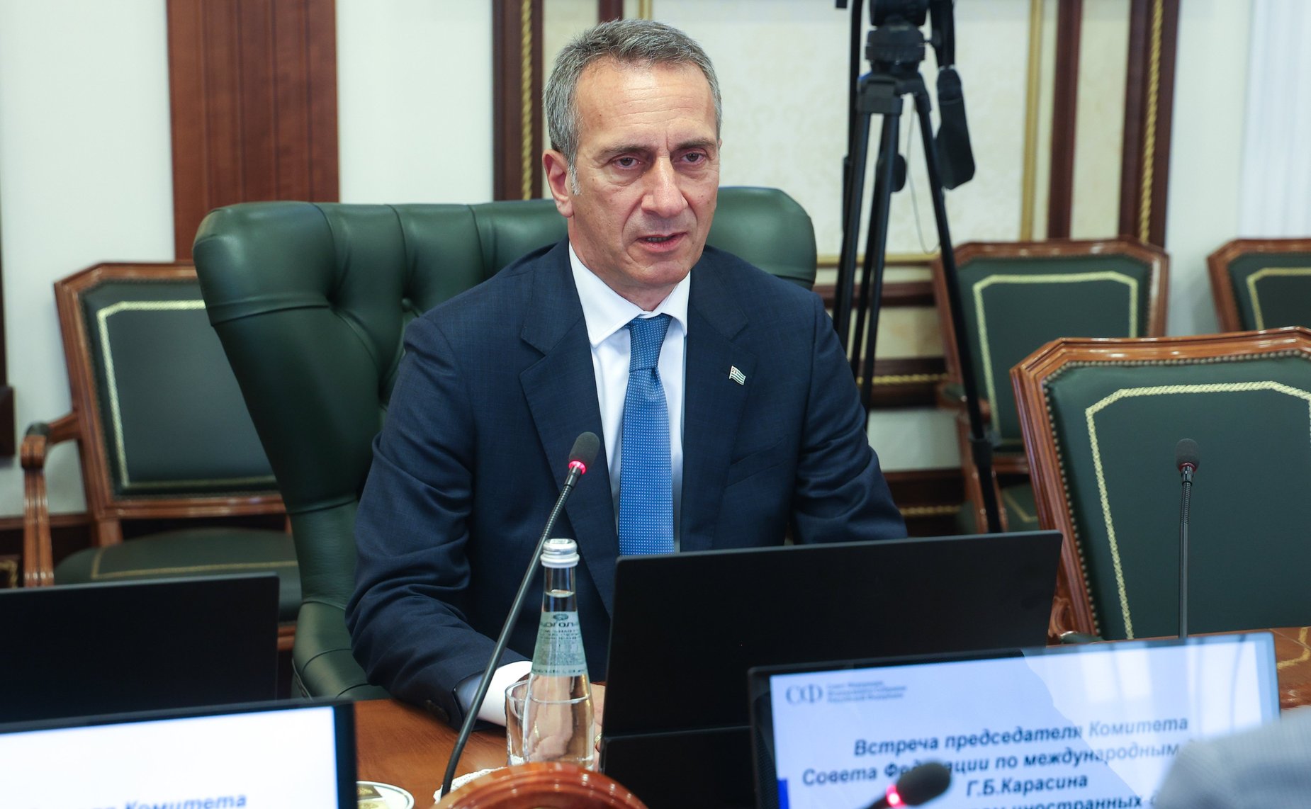 Встреча Григория Карасина с Министром иностранных дел Республики Абхазия