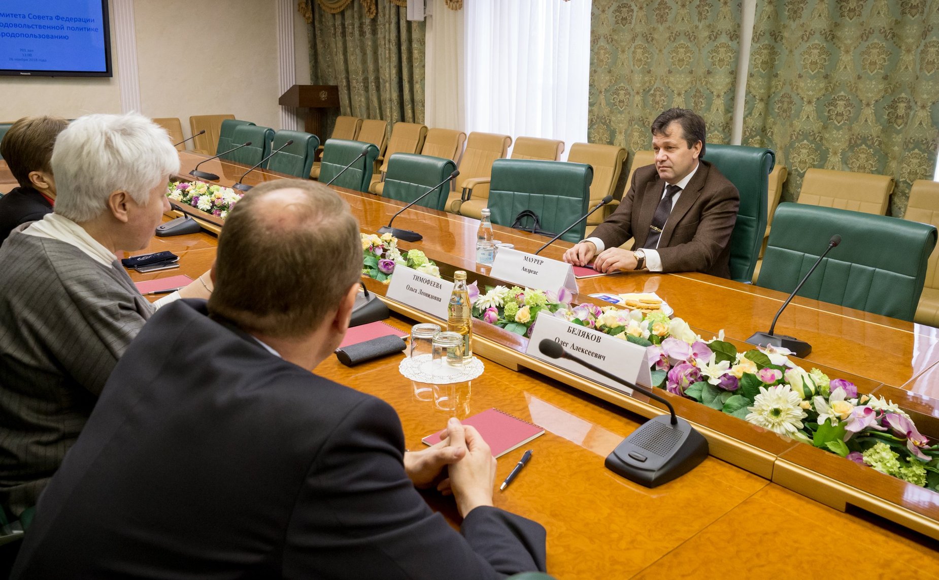 Встреча О. Тимофеевой с Руководителем фракции партии левых в горсовете Квакенбрюк А. Маурером