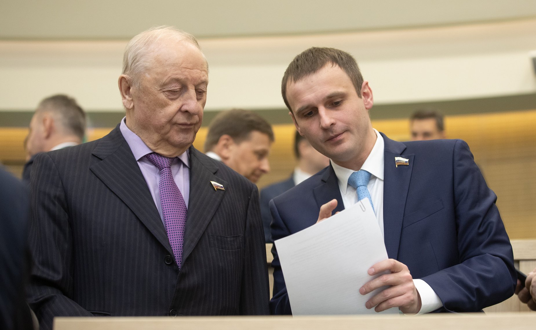 Эдуард Россель и Сергей Леонов