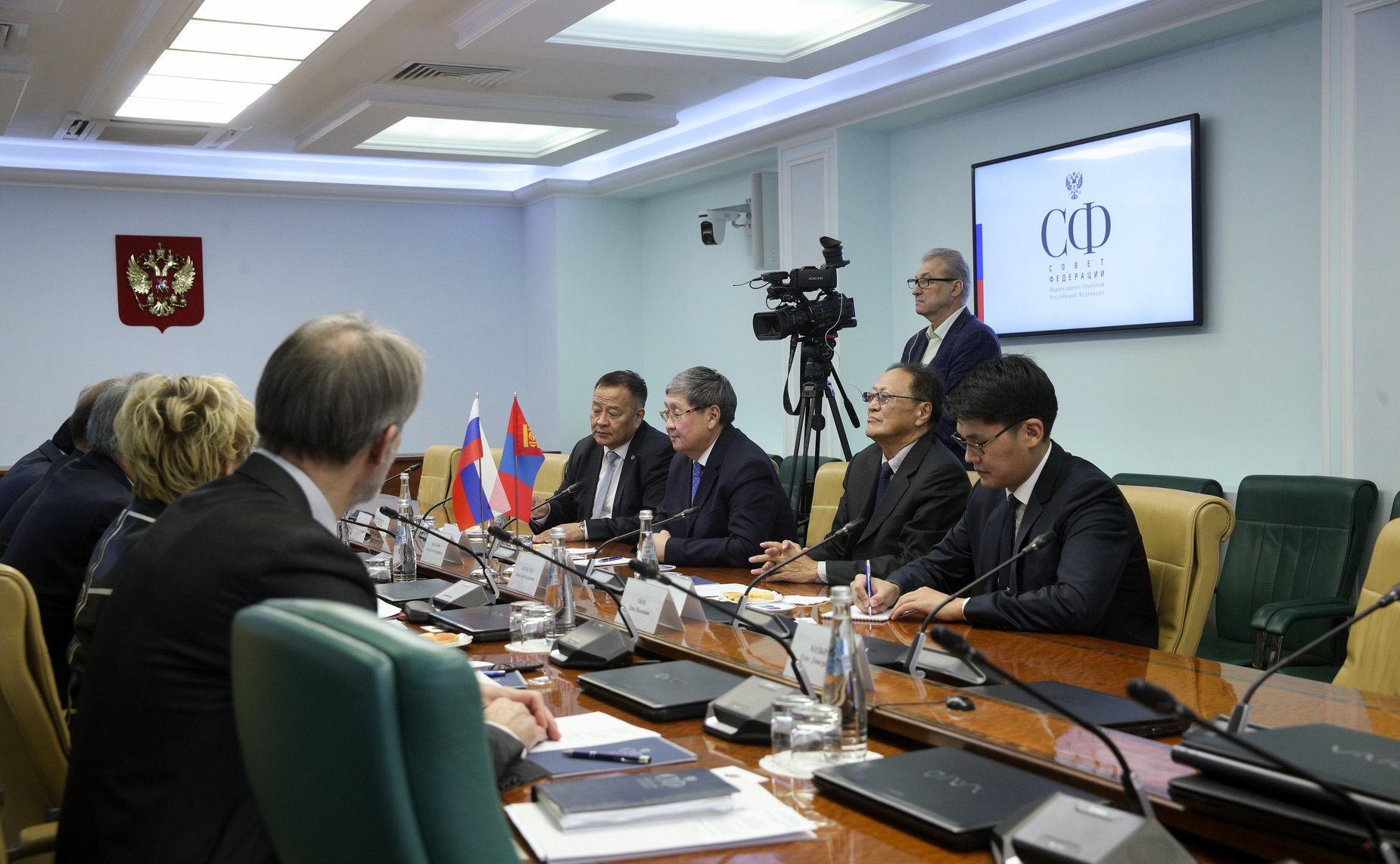 Встреча заместителя Председателя СФ Константина Косачева с членом Великого Государственного Хурала Монголии, Вице-премьером, Министром экономики и развития Монголии