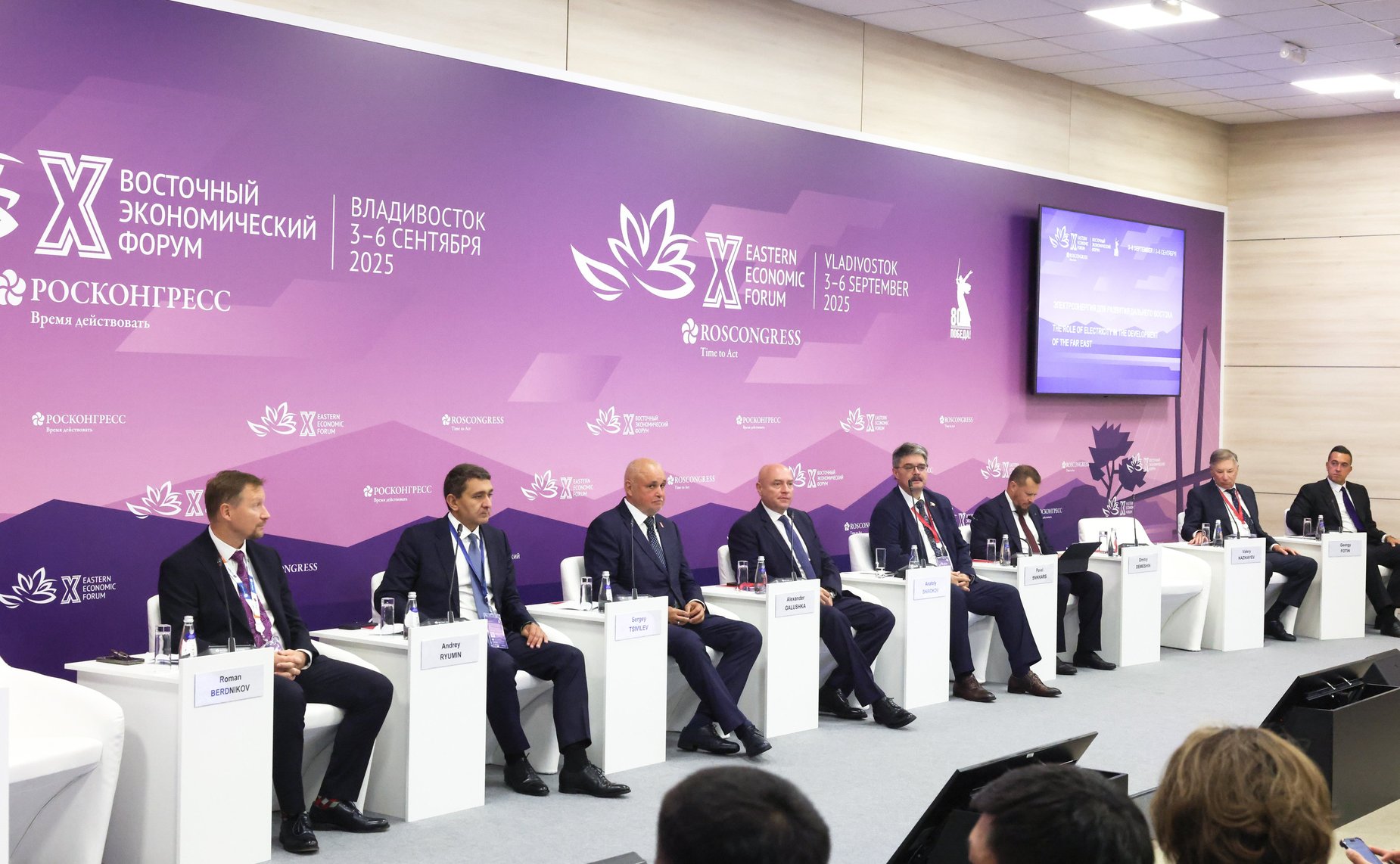 Сессия «Электроэнергия для развития Дальнего Востока». X Восточный экономический форум