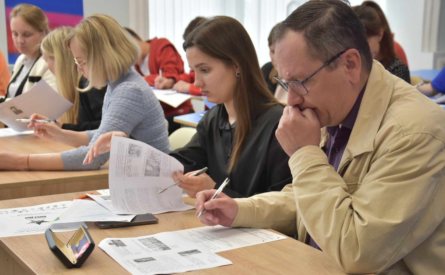 Николай Владимиров в Чебоксарах принял участие в Международной исторической акции «Диктант Победы» вместе с юными самбистами
