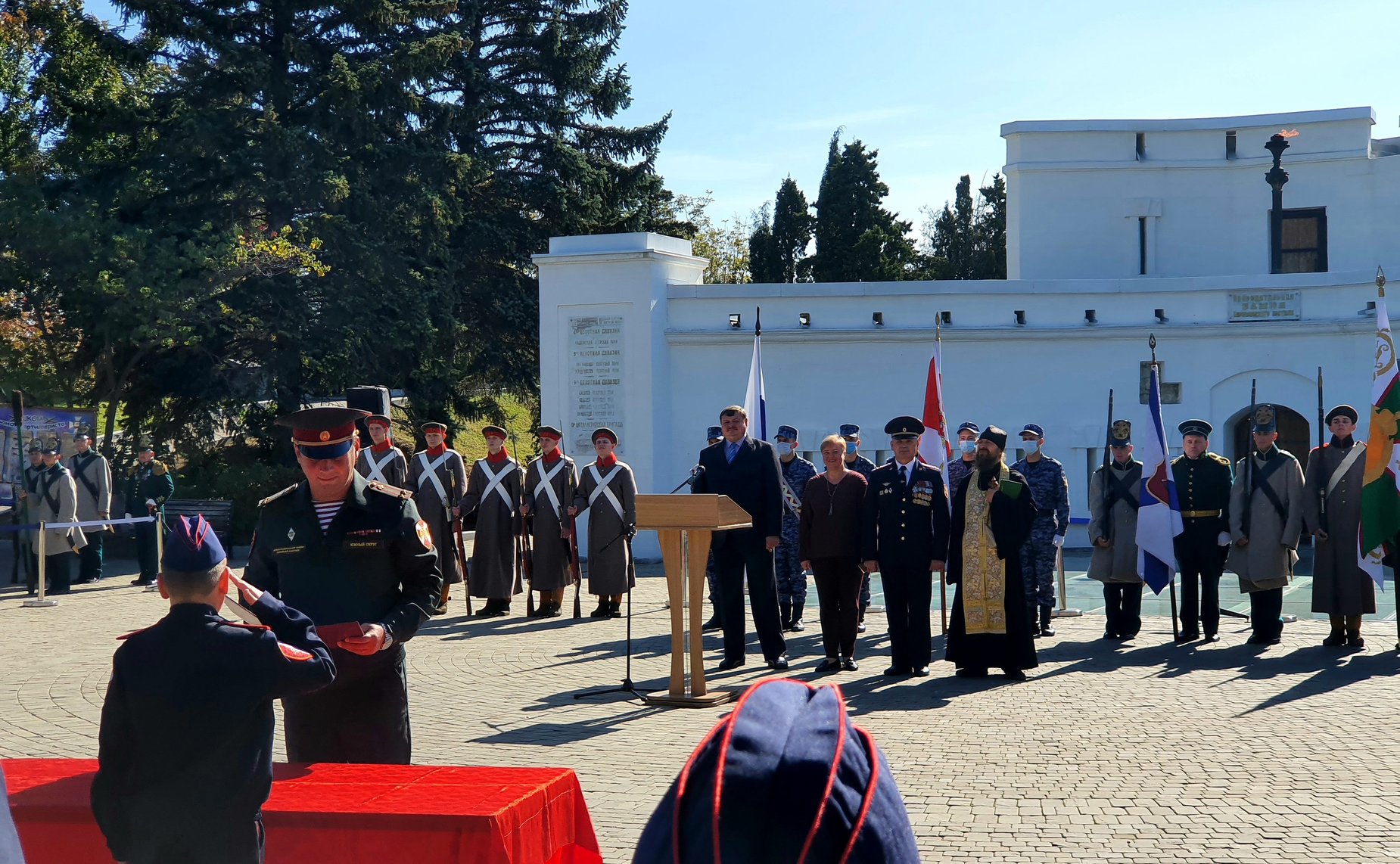 Сергей Колбин принял участие в церемонии принятия присяги кадетами Росгвардии