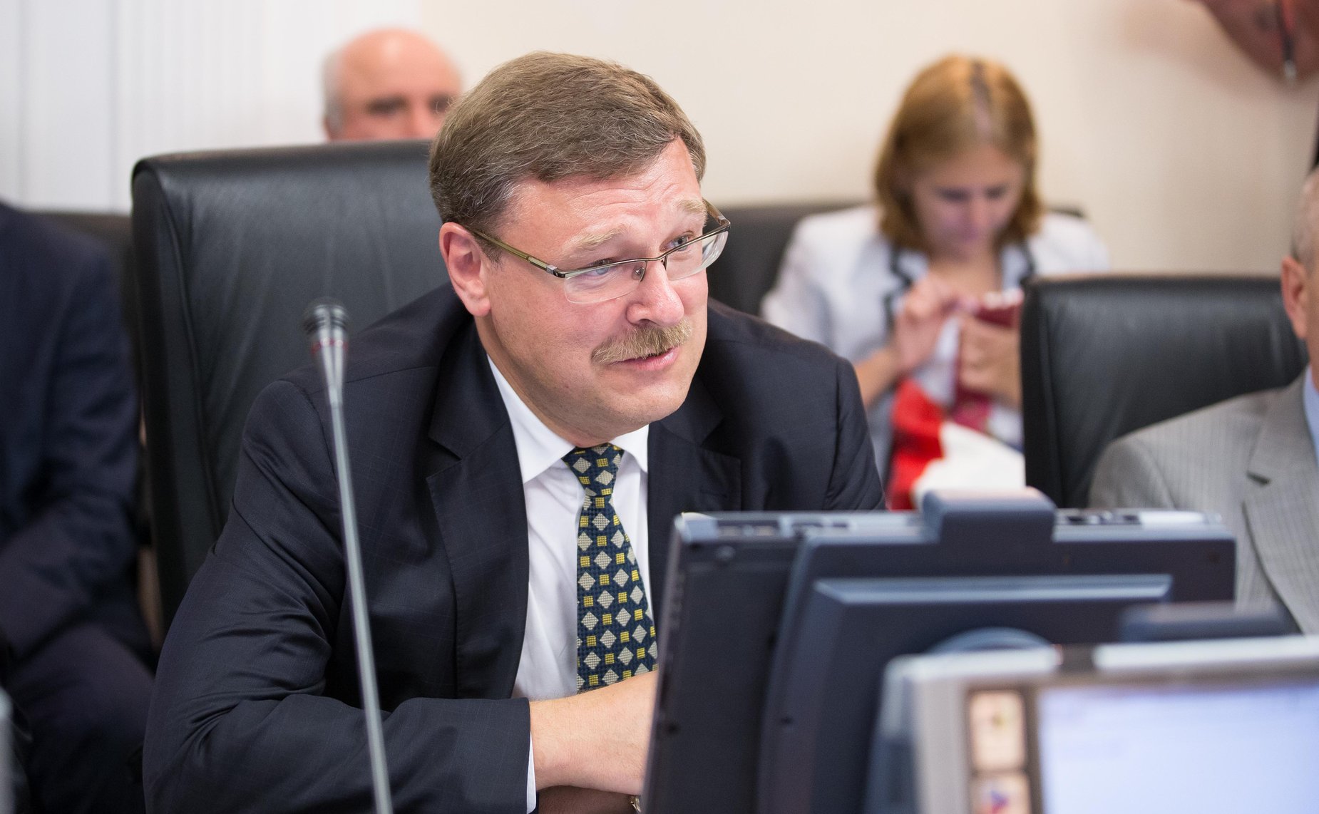 К. Косачев «Круглый стол» на тему «О направлениях и перспективах повышения конкурентоспособности и экспортного потенциала Евразийского экономического союза»