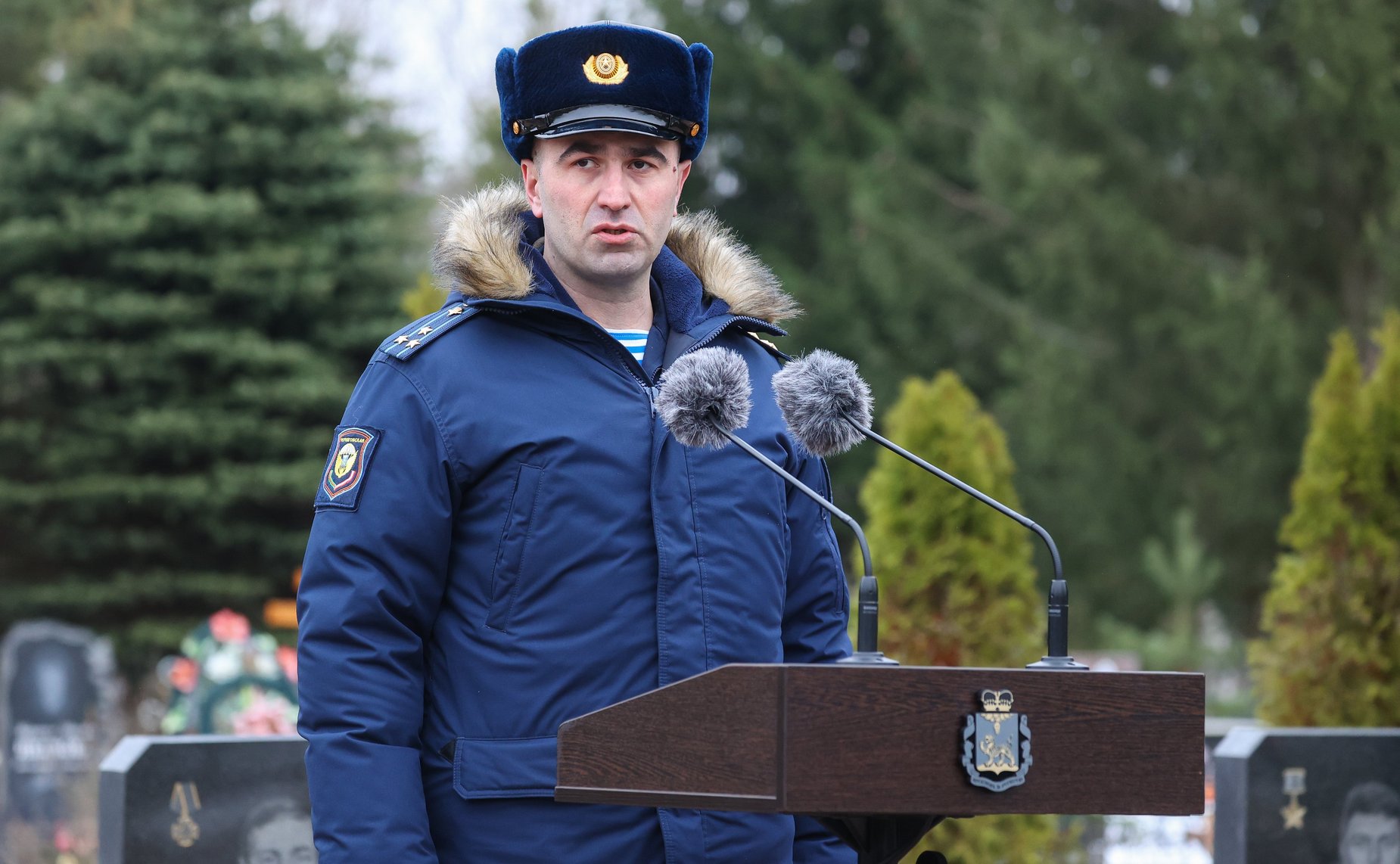 В Псковской области почтили память бойцов, погибших в неравном бою в Аргунском ущелье в 2000 году (фото Григорий Надток)