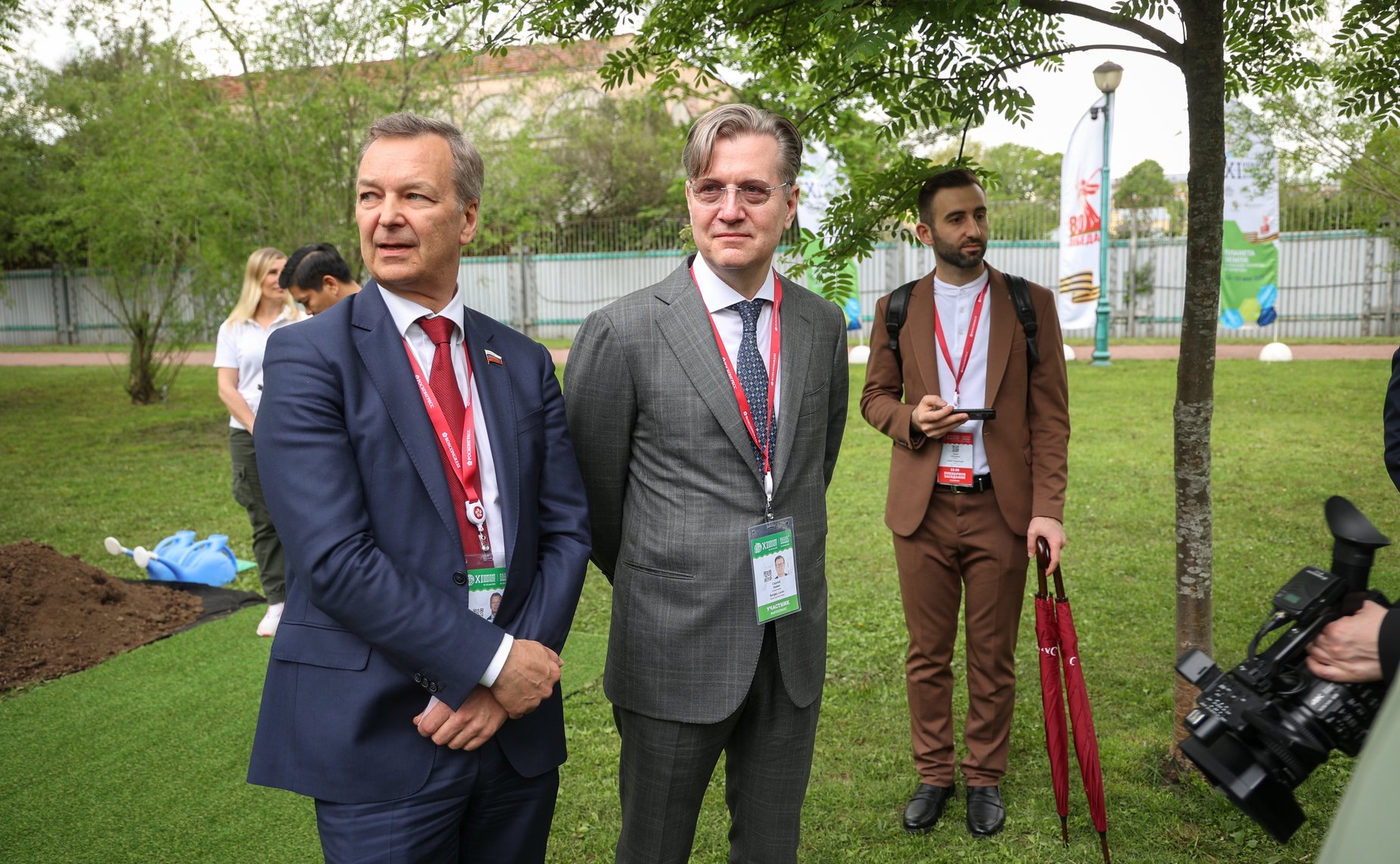 Церемония высадки деревьев в рамках проведения международной эколого-патриотической акции «Сад памяти», приуроченной к году Защитника Отечества