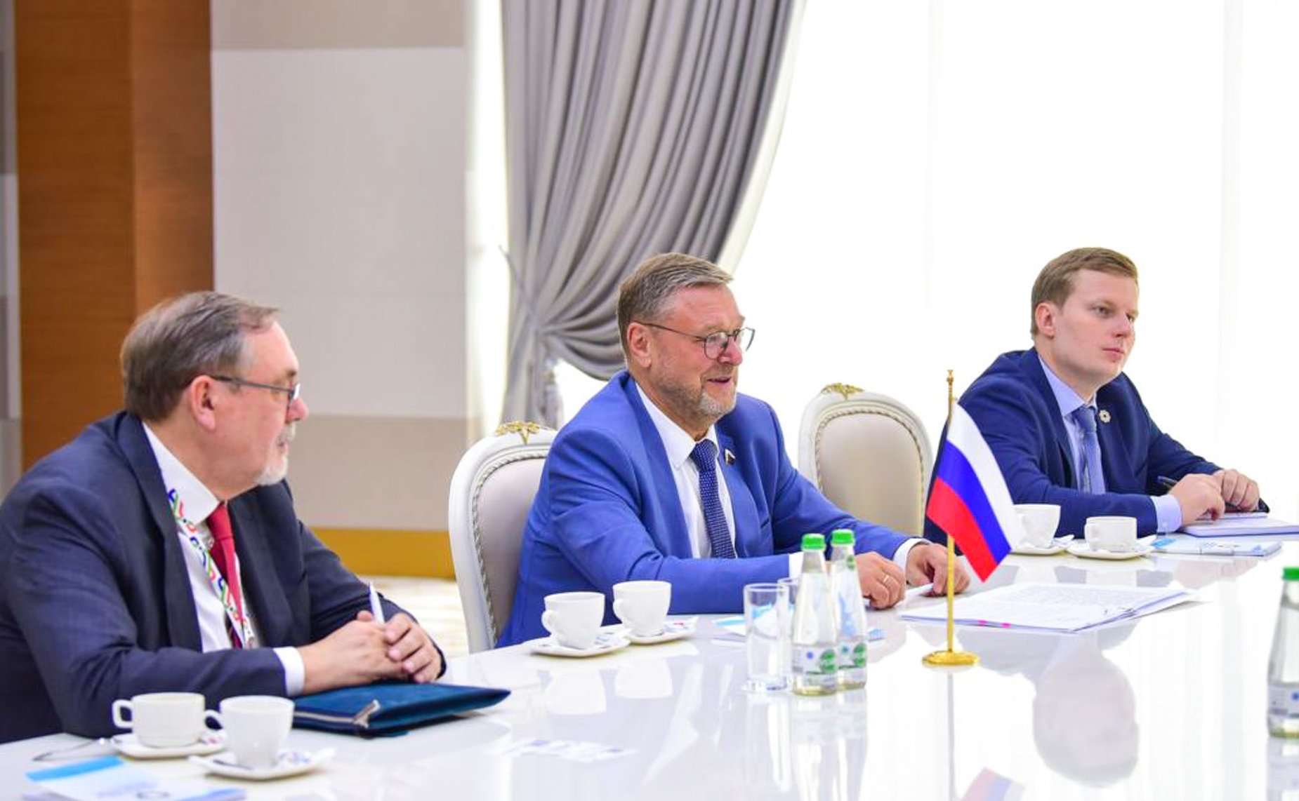 Встреча Константина Косачева с Председателем Меджлиса Туркменистана Дуньягозель Гулмановой