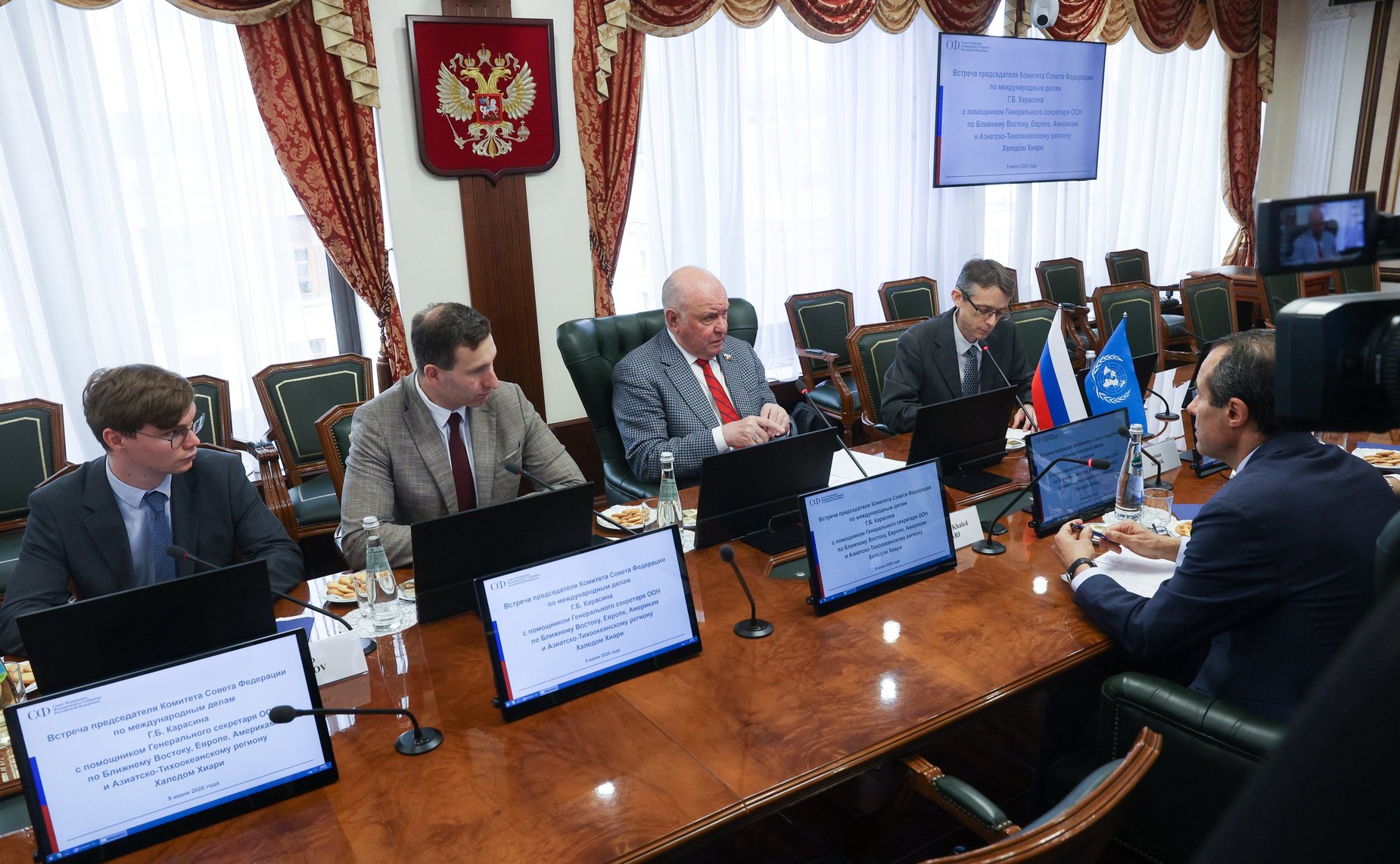 Встреча Григория Карасина с помощником Генерального секретаря ООН по Ближнему Востоку, Европе, Америкам и Азиатско-Тихоокеанскому региону