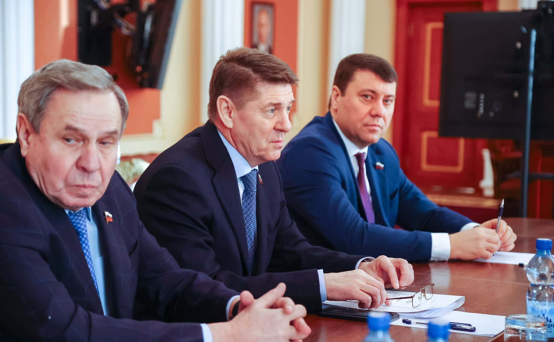 Встреча сенаторов Российской Федерации с губернатором Амурской области Василием Орловым