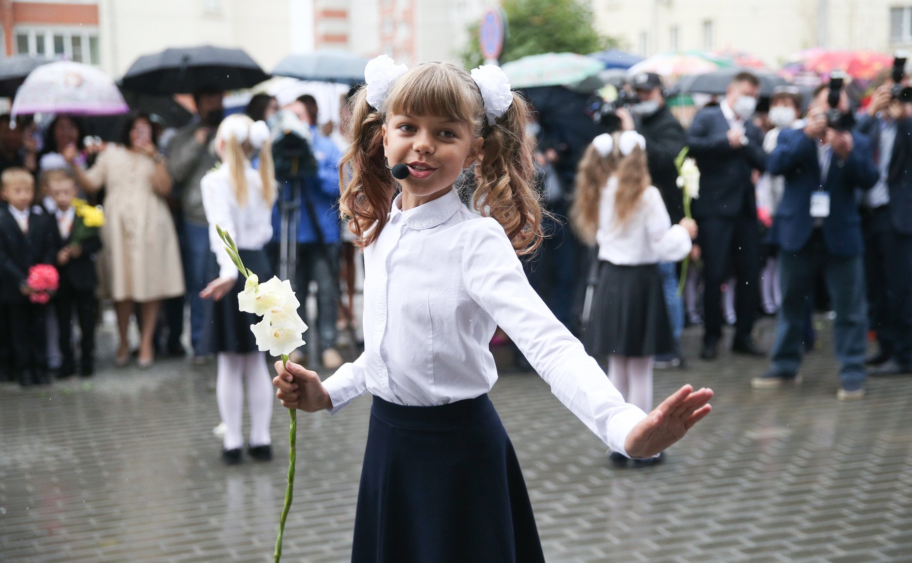 Валентина Матвиенко совместно с Олегом Мельниченко в День знаний посетила лицей номер 14 города Пензы