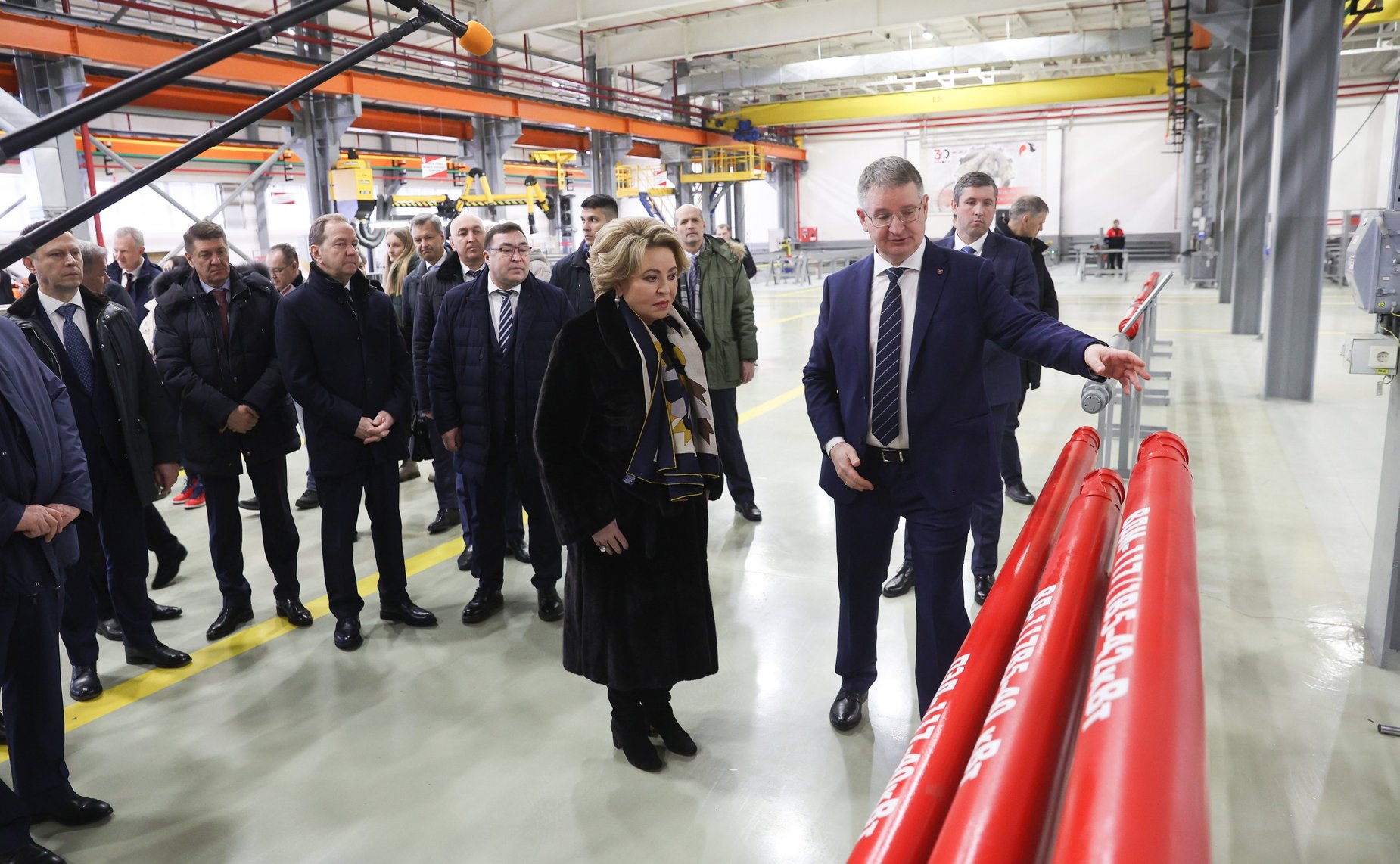 Посещение Валентиной Матвиенко завода вентильных двигателей ООО «Лукойл ЭПУ Сервис»