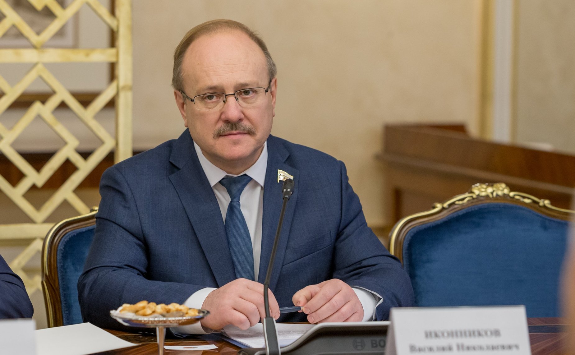 Встреча К. Косачева с заместителем Председателя Народного Собрания Болгарии Е. Христовым