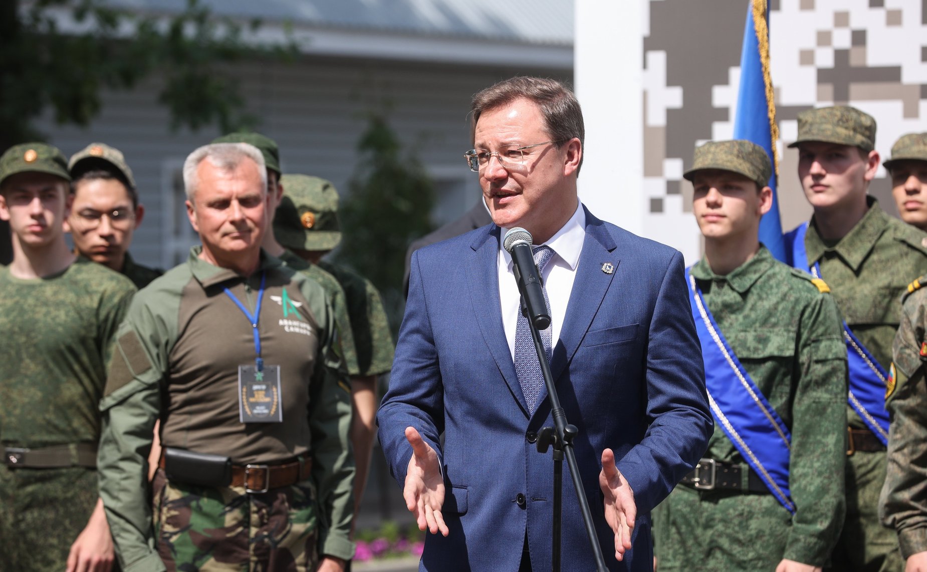 Торжественное открытие первой профильной военно-патриотической смены «Защитники Отечества» в центре военно-патриотического воспитания «Авангард-Самара»