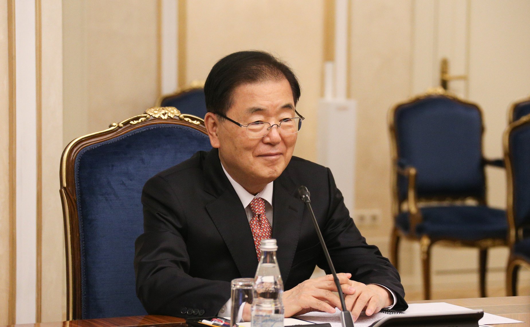 Встреча заместителя Председателя Совета Федерации Константина Косачева с Министром иностранных дел Республики Корея Чон Ый Ёном