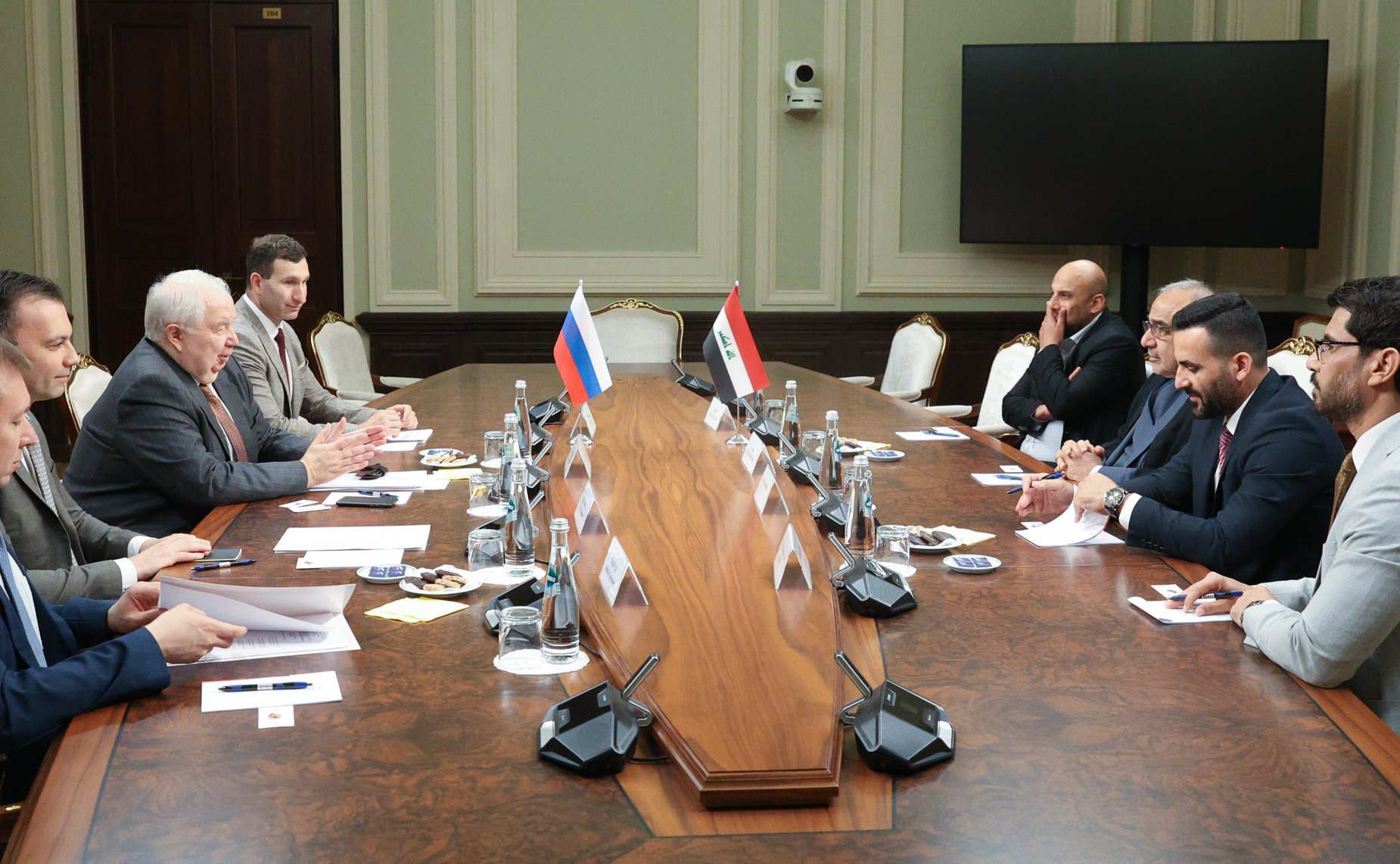 Встреча первого заместителя председателя Комитета Совета Федерации по международным делам Сергея Кисляка с бывшим премьер-министром Республики Ирак Аделем Абдельмахди