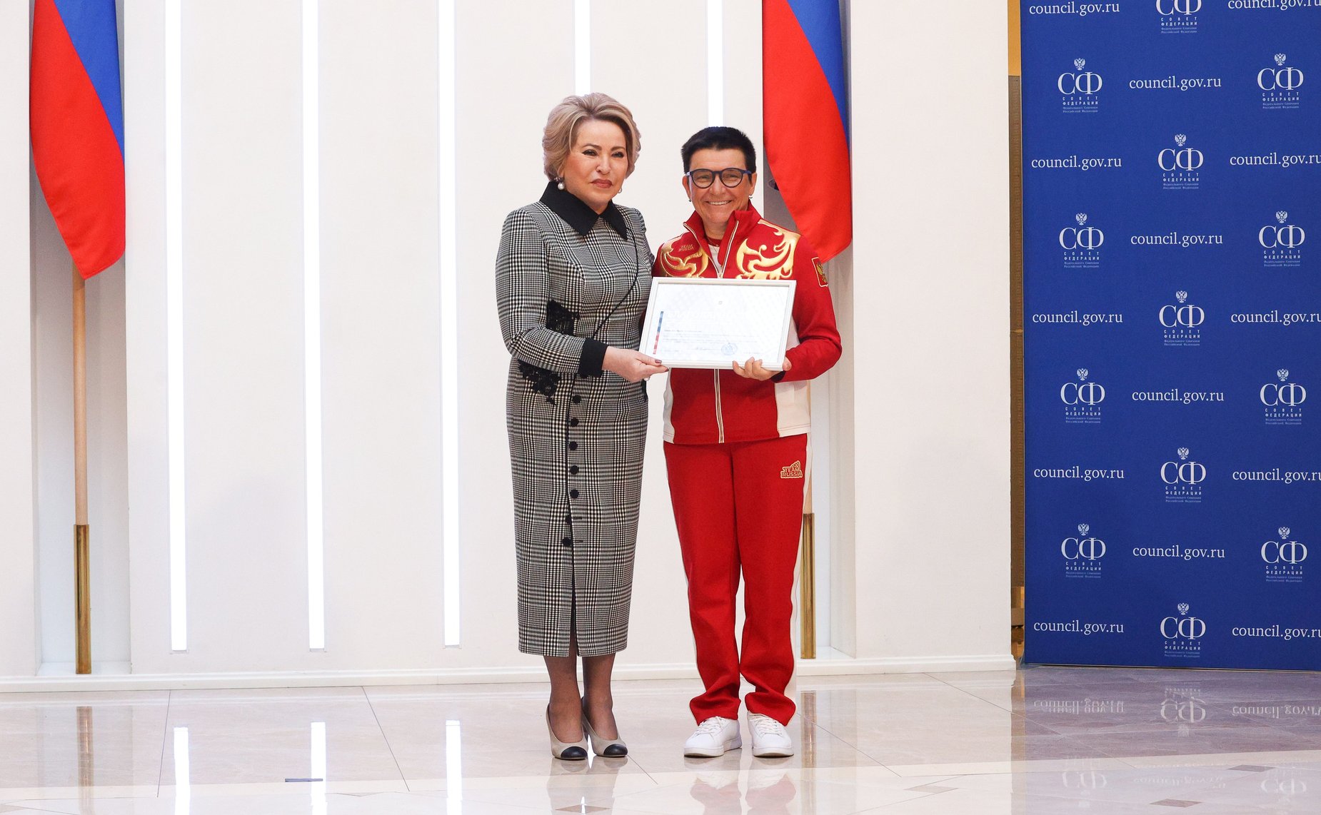 Встреча Председателя Совета Федерации Валентины Матвиенко с членами паралимпийской сборной России — победителями и призёрами ХIV Паралимпийских зимних игр 2026 года в Италии