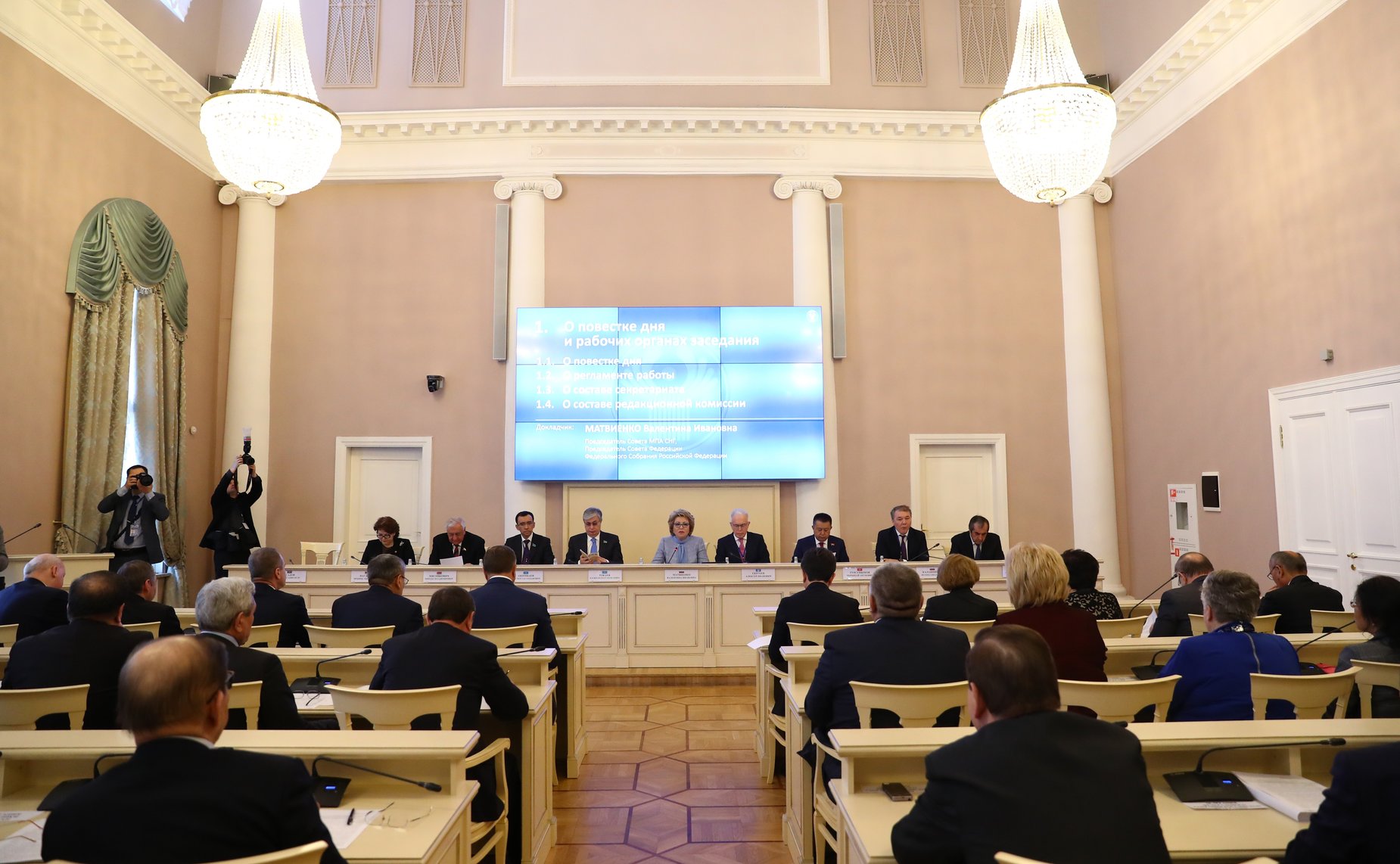 Валентина Матвиенко провела заседание Совета Межпарламентской Ассамблеи государств – участников Содружества Независимых Государств