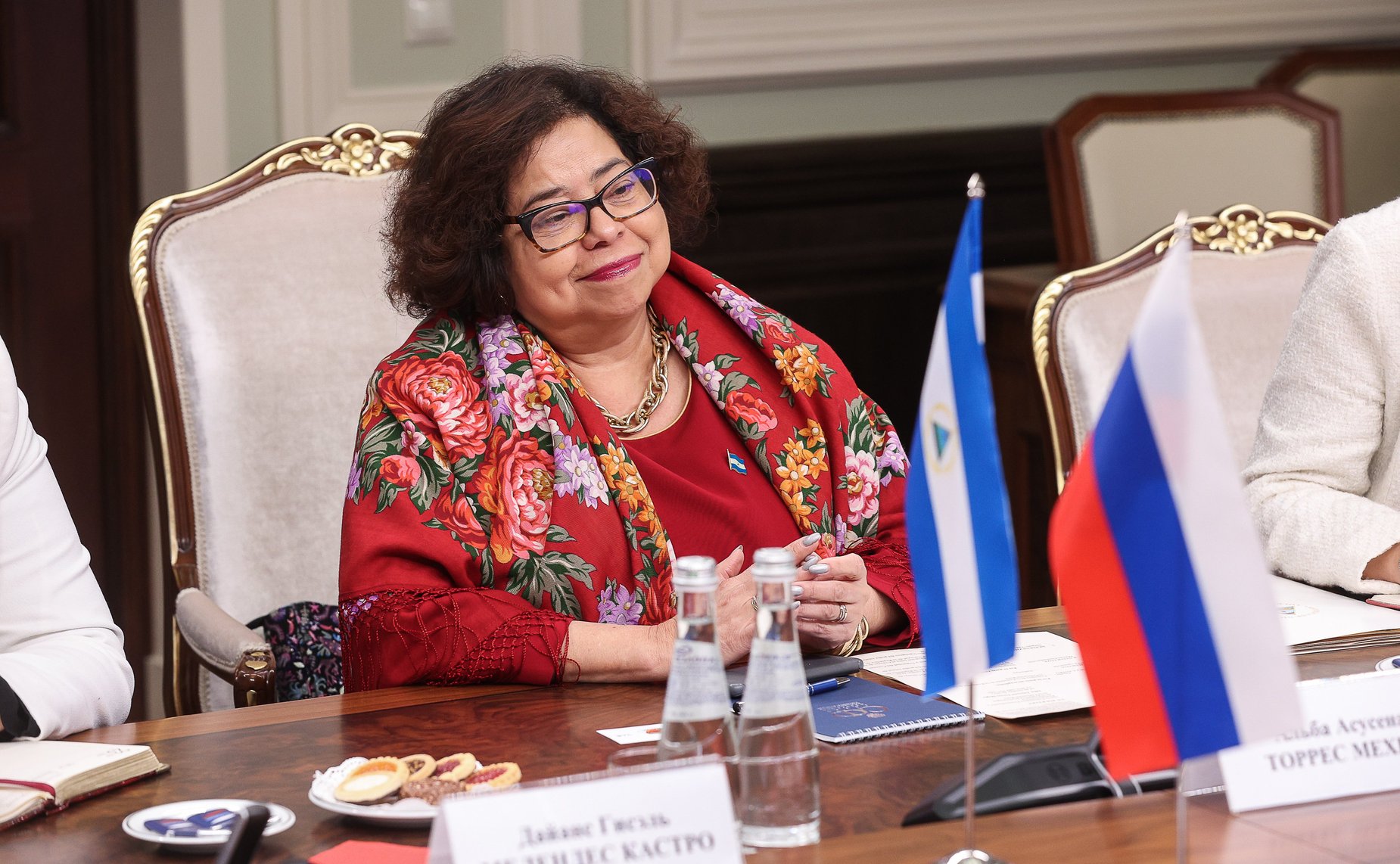 Встреча руководителя группы по сотрудничеству СФ с Национальной ассамблеей Республики Никарагуа Владимира Полетаева с Чрезвычайным и Полномочным Послом Республики Никарагуа в РФ