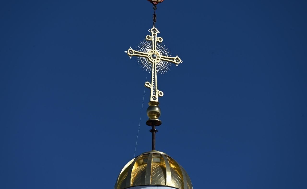 Маргарита Павлова приняла участие в церемонии освящения крестов для центрального купола строящегося Кафедрального собора Рождества Христова в Челябинске