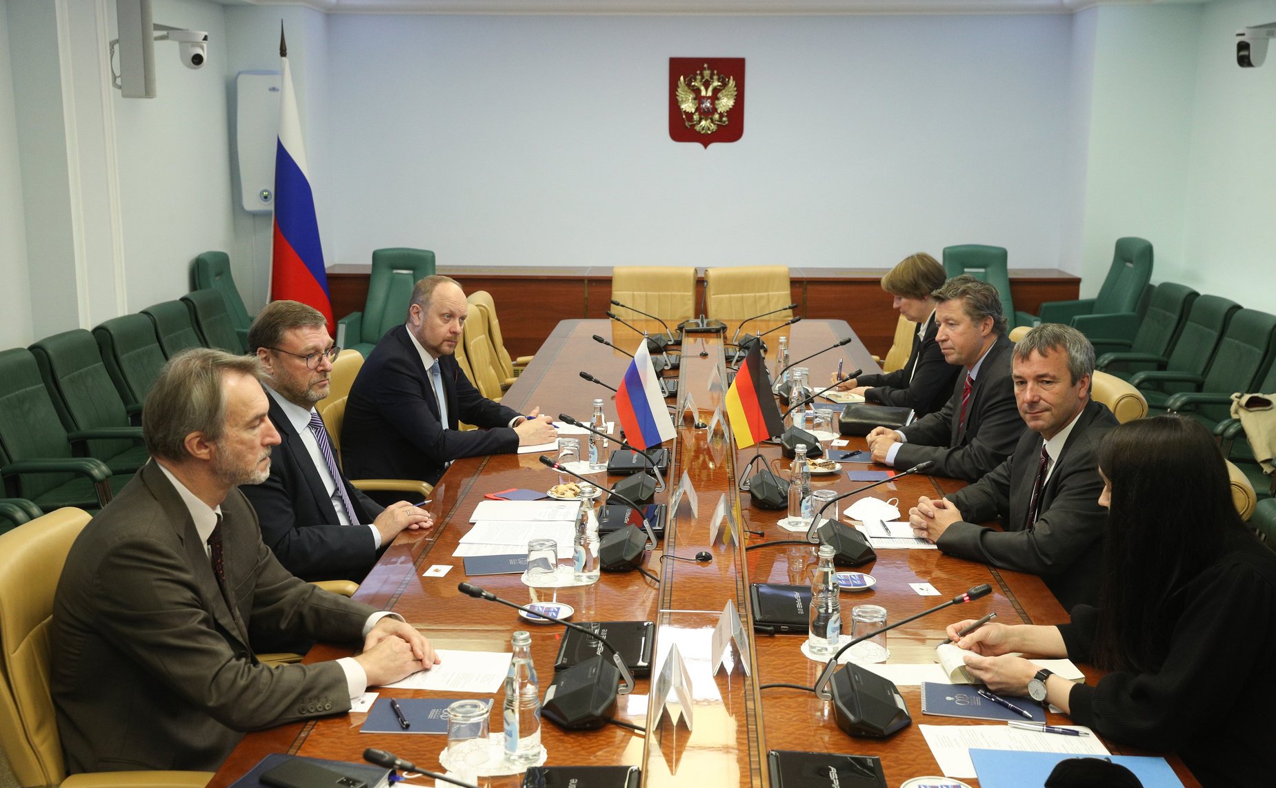 Встреча заместителя Председателя СФ Константина Косачева с депутатом Бундестага Федеративной Республики Германия, Координатором межобщественного сотрудничества с Россией, Центральной Азией и странами Восточного партнерства ФРГ