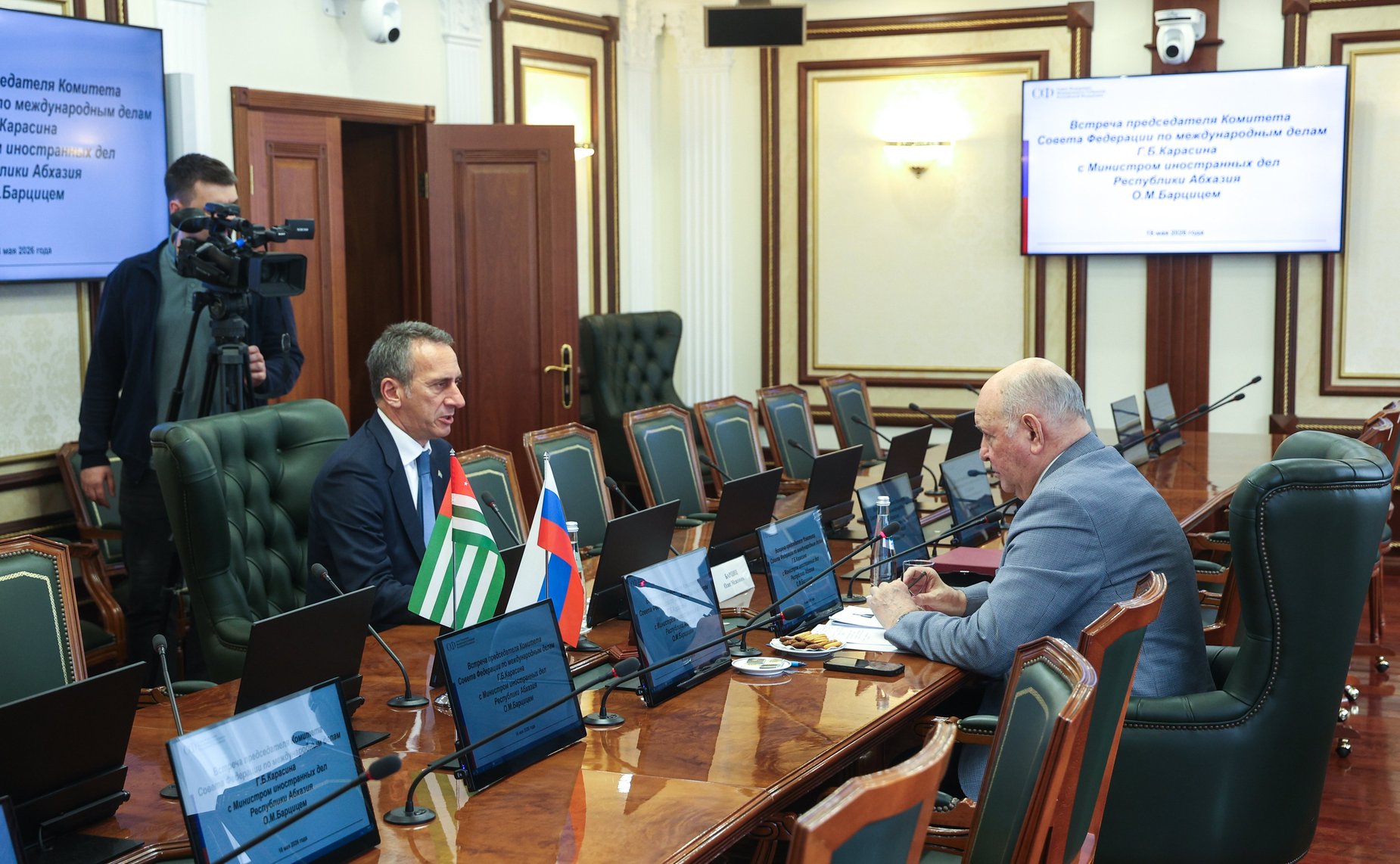 Встреча Григория Карасина с Министром иностранных дел Республики Абхазия