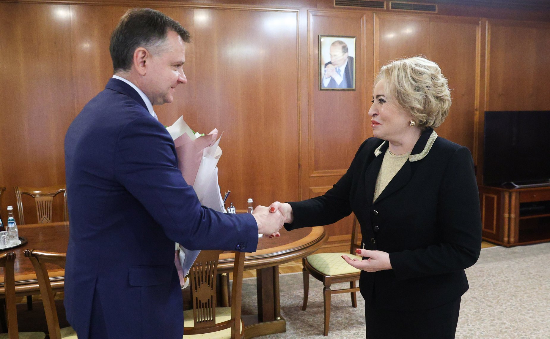 Валентина Матвиенко провела встречу с губернатором Ростовской области Юрием Слюсарем