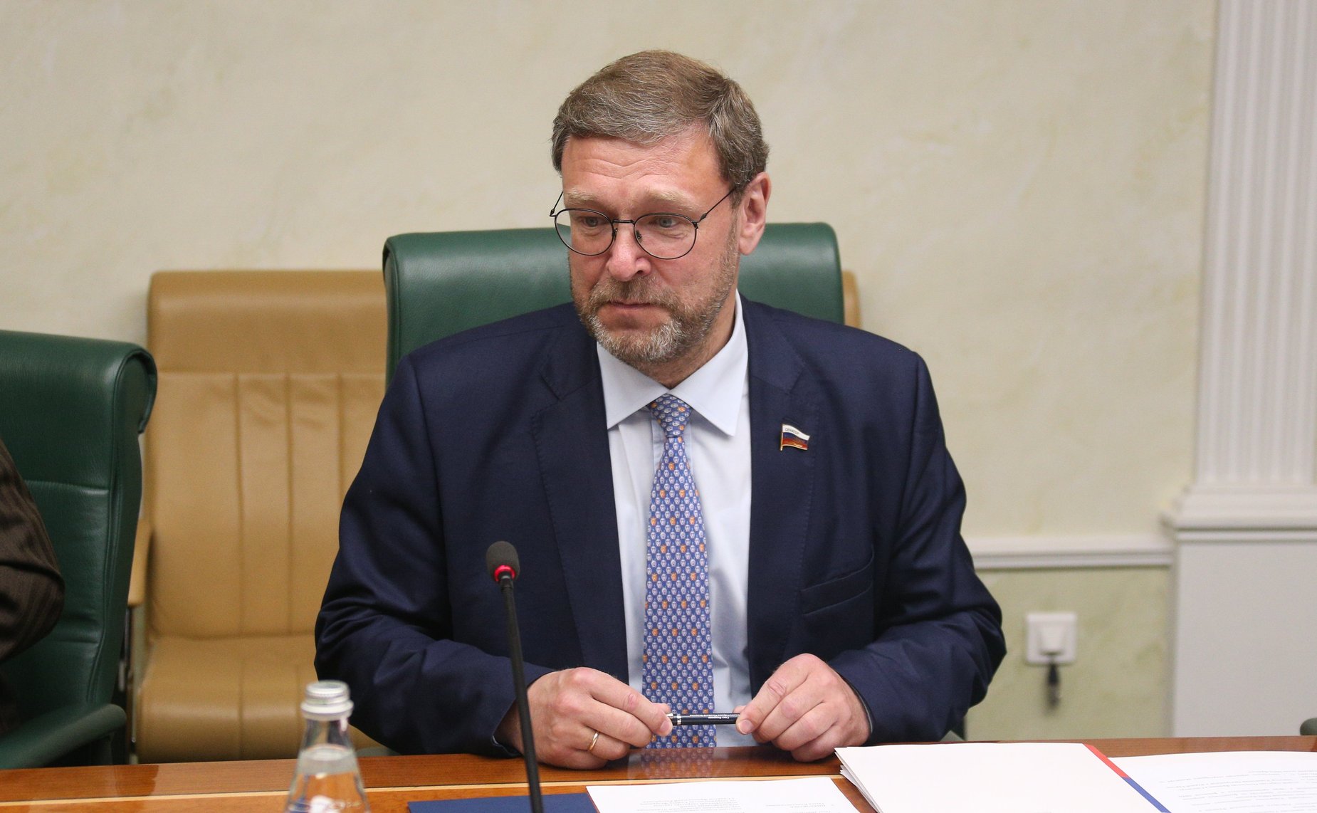 Встреча Константина Косачева с Чрезвычайным и Полномочным Послом Франции