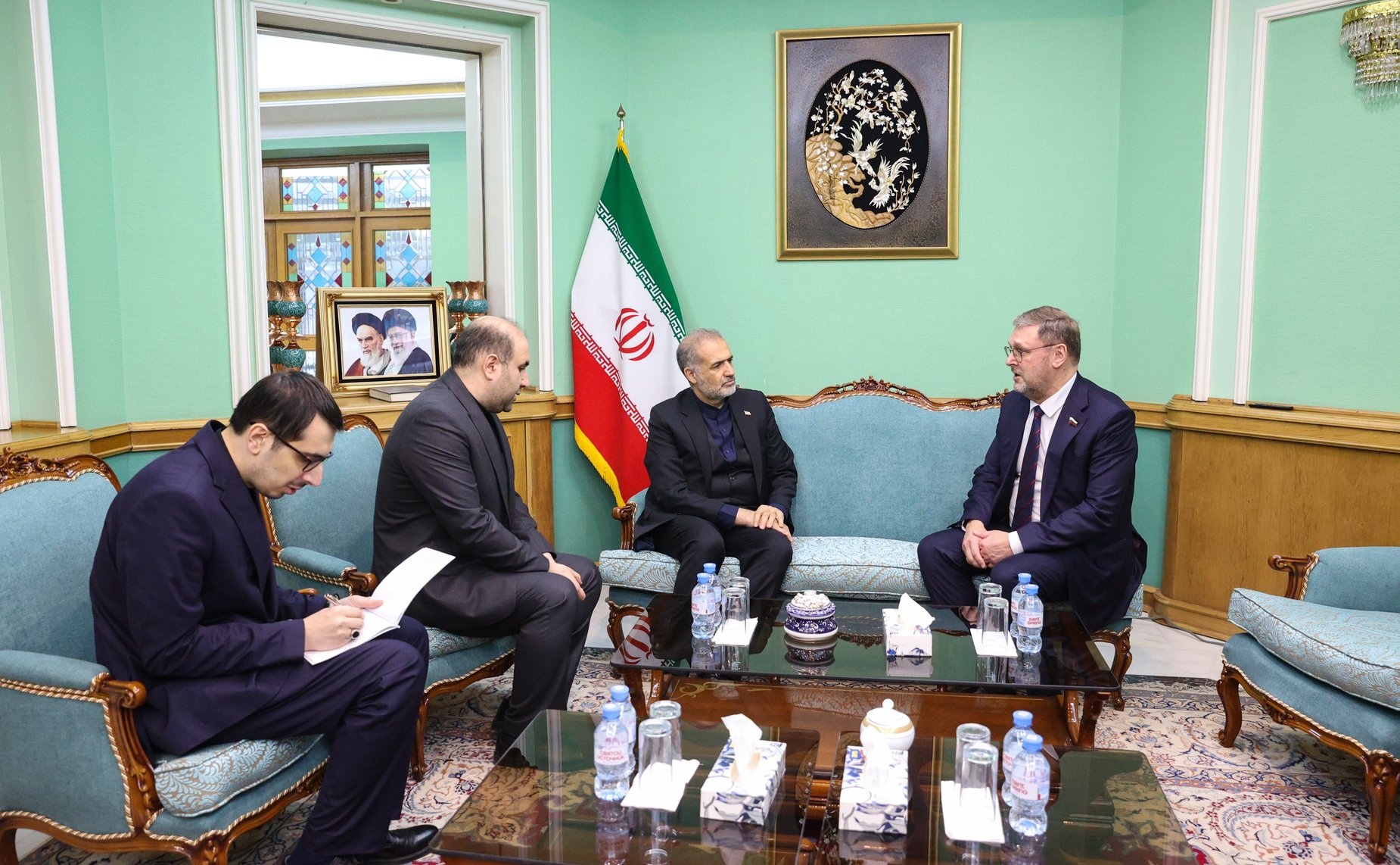 Константин Косачев провел беседу с Чрезвычайным и Полномочным Послом Исламской Республики Иран в Российской Федерации Каземом Джалали