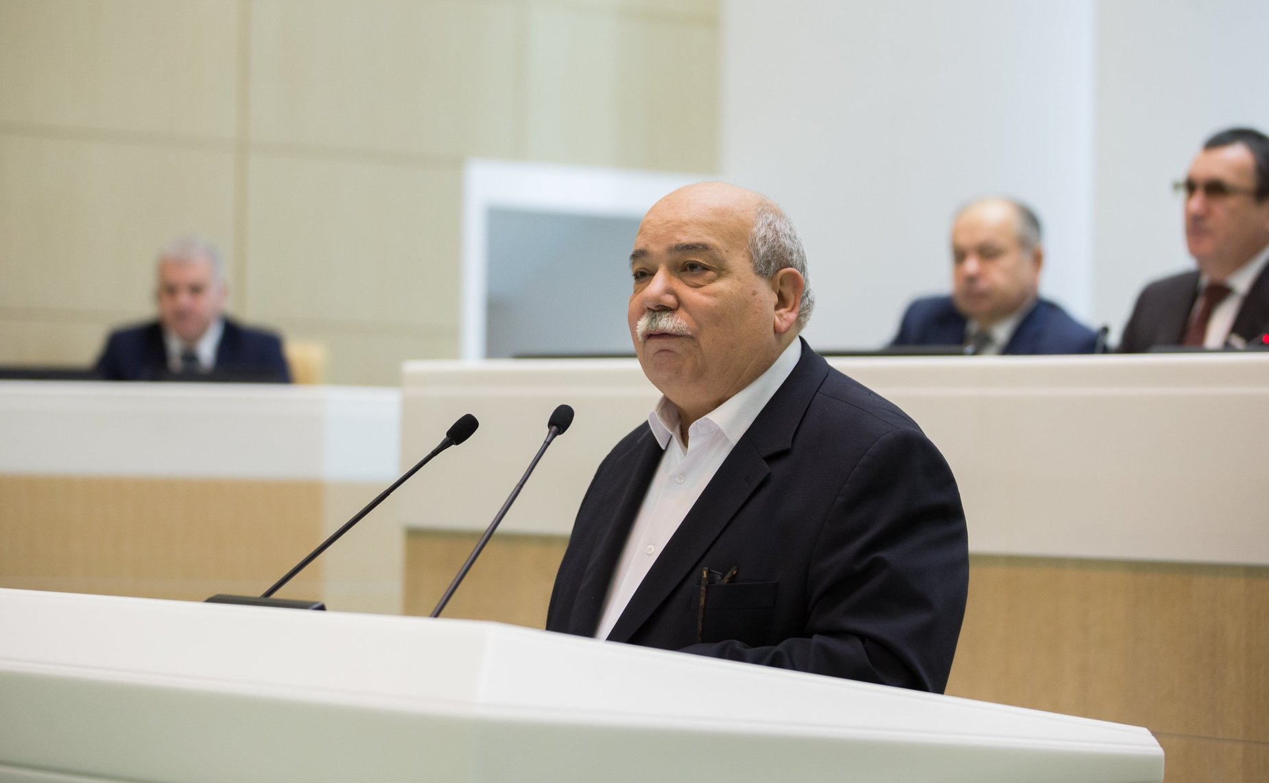 Выступление Н. Вуциса в Совете Федерации