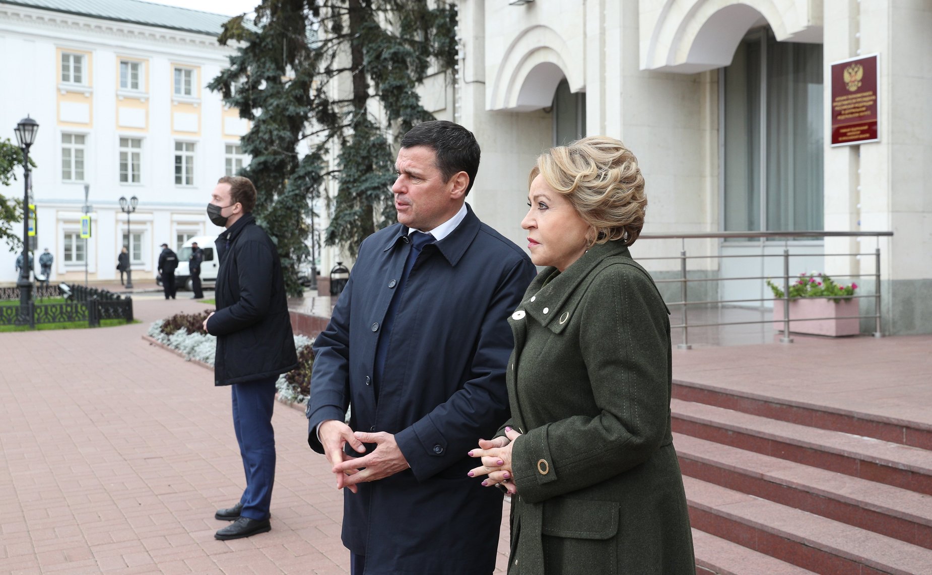 Председатель Совета Федерации Валентина Матвиенко и губернатор Ярославской области Дмитрий Миронов