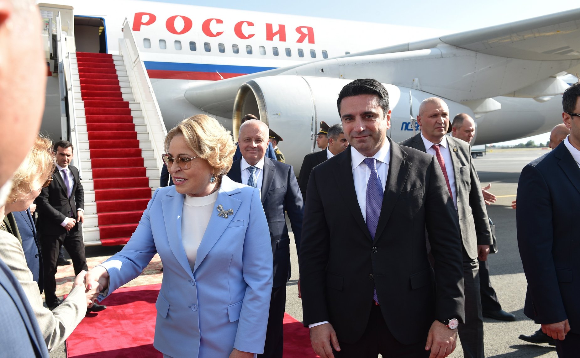 Валентина Матвиенко прибыла в Армению с официальным визитом