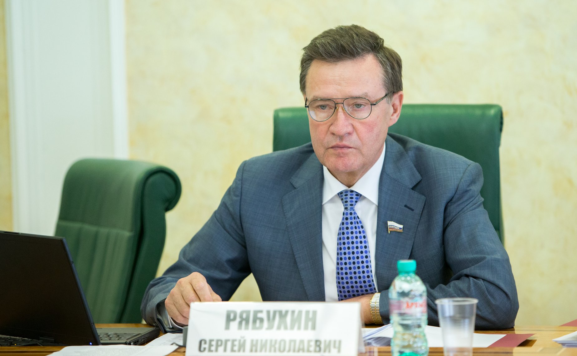 С. Рябухин Заседание Комитета Совета Федерации по бюджету и финансовым рынкам