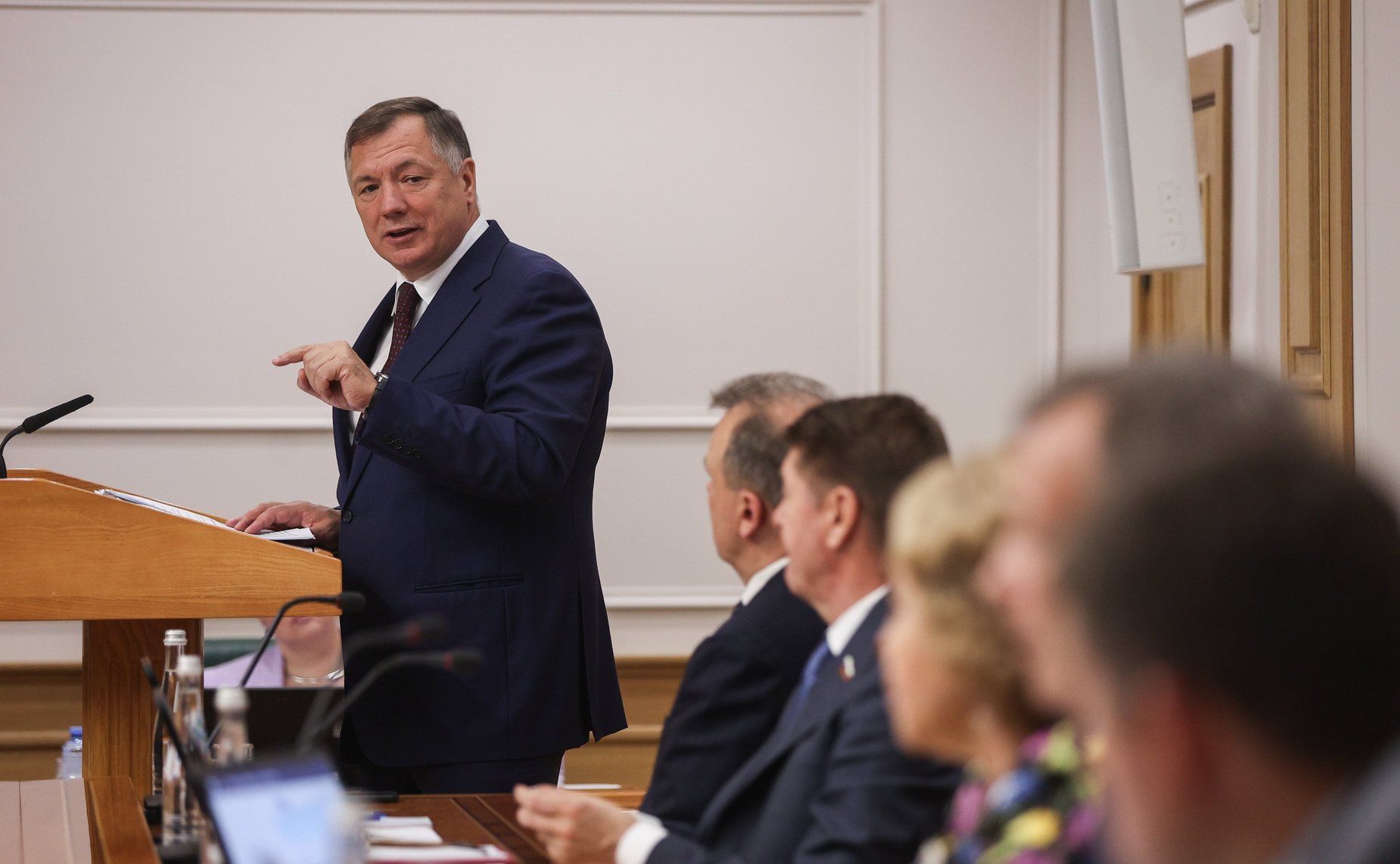 Встреча сенаторов Российской Федерации с заместителем Председателя Правительства РФ Маратом Хуснуллиным в формате «открытого диалога»