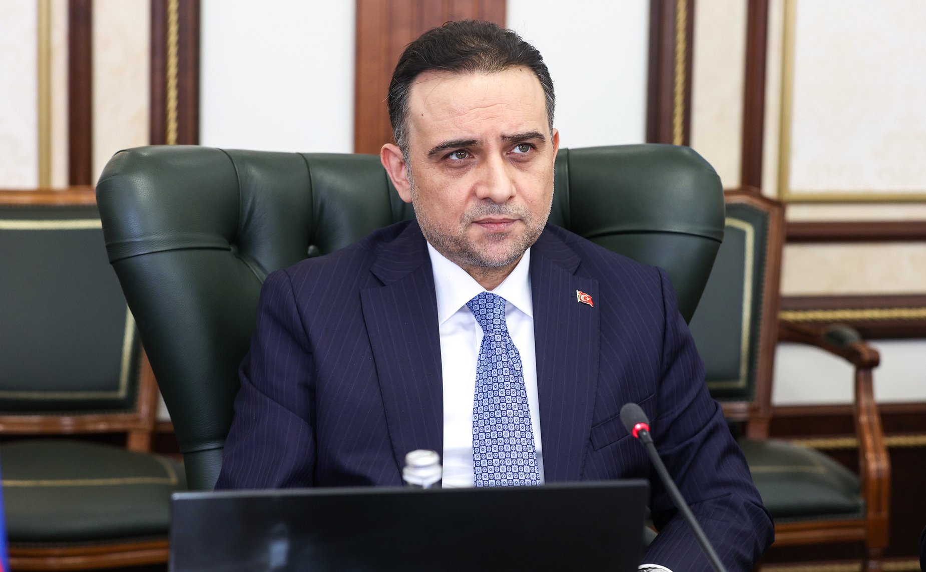 Встреча сенаторов РФ с депутатом Великого национального собрания Турции, председателем группы дружбы с Россией Великого национального собрания Турции Муратом Байбатуром