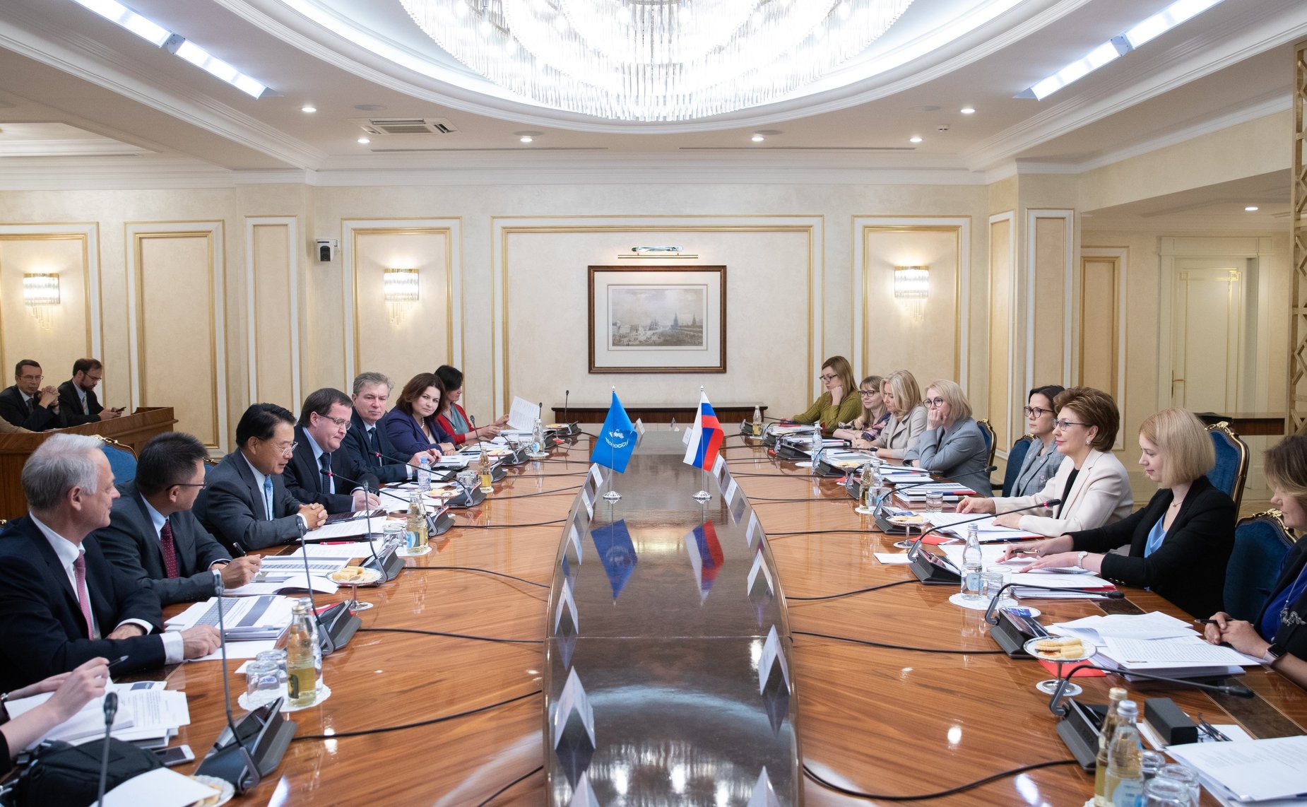 Встреча членов Совета Евразийского женского форума с делегацией Организации Объединенных Наций