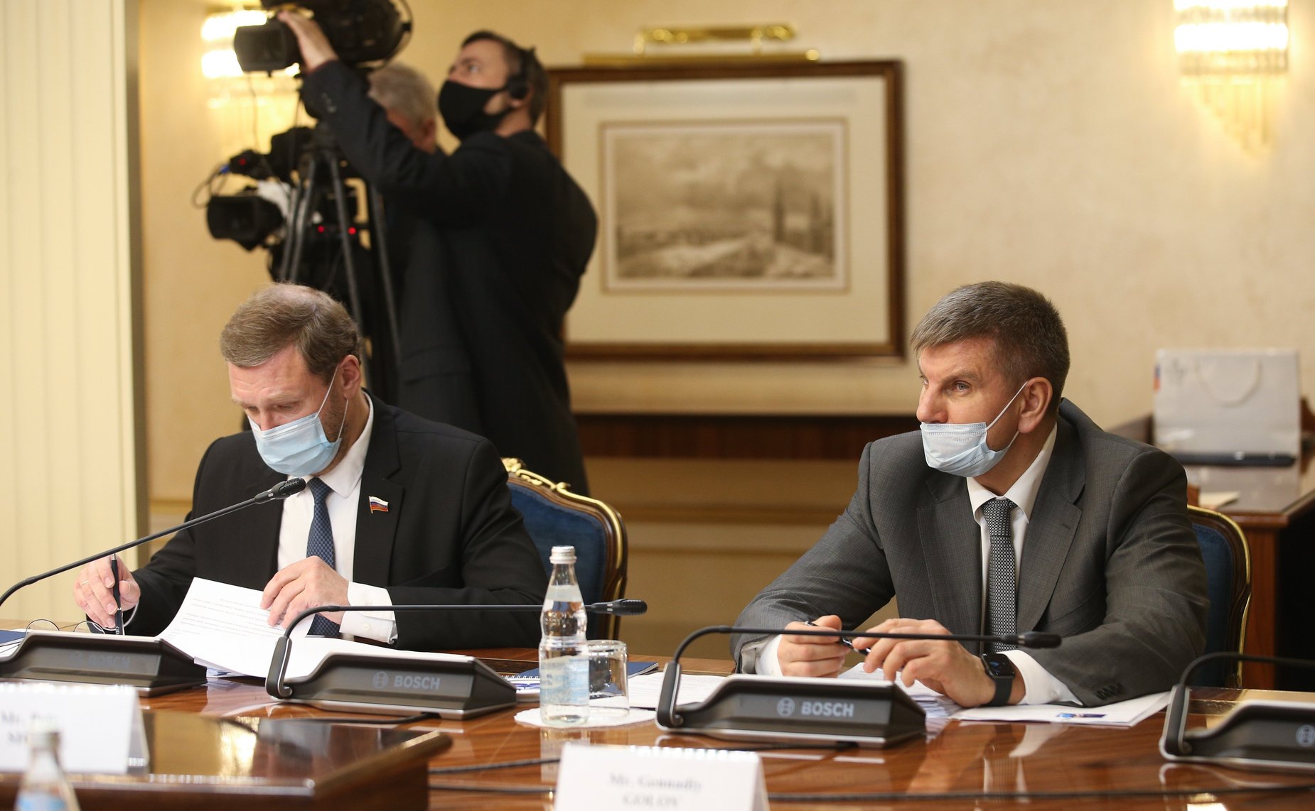 Встреча Председателя Совета Федерации Валентины Матвиенко с Председателем Парламентской ассамблеи Совета Европы Хендриком Дамсом