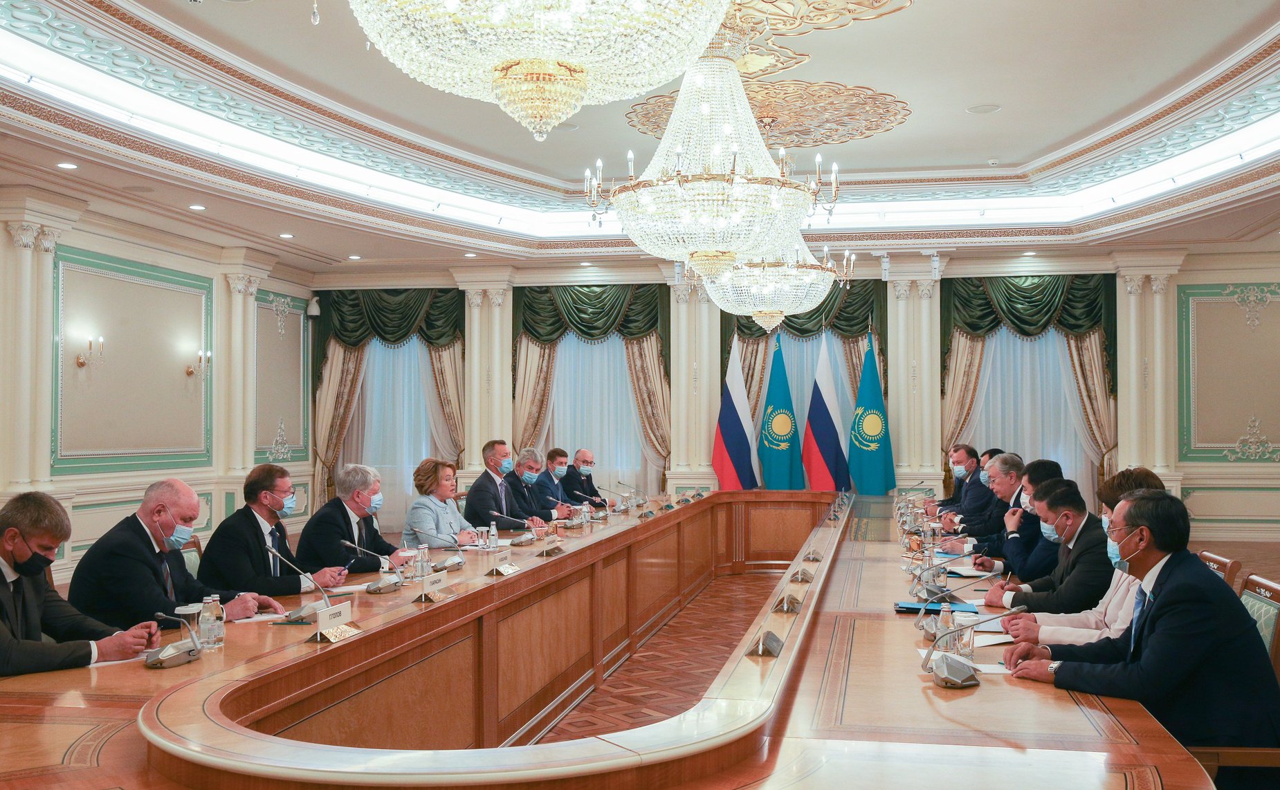 Встреча Председателя СФ Валентины Матвиенко с Президентом Республики Казахстан Касым-Жомартом Токаевым