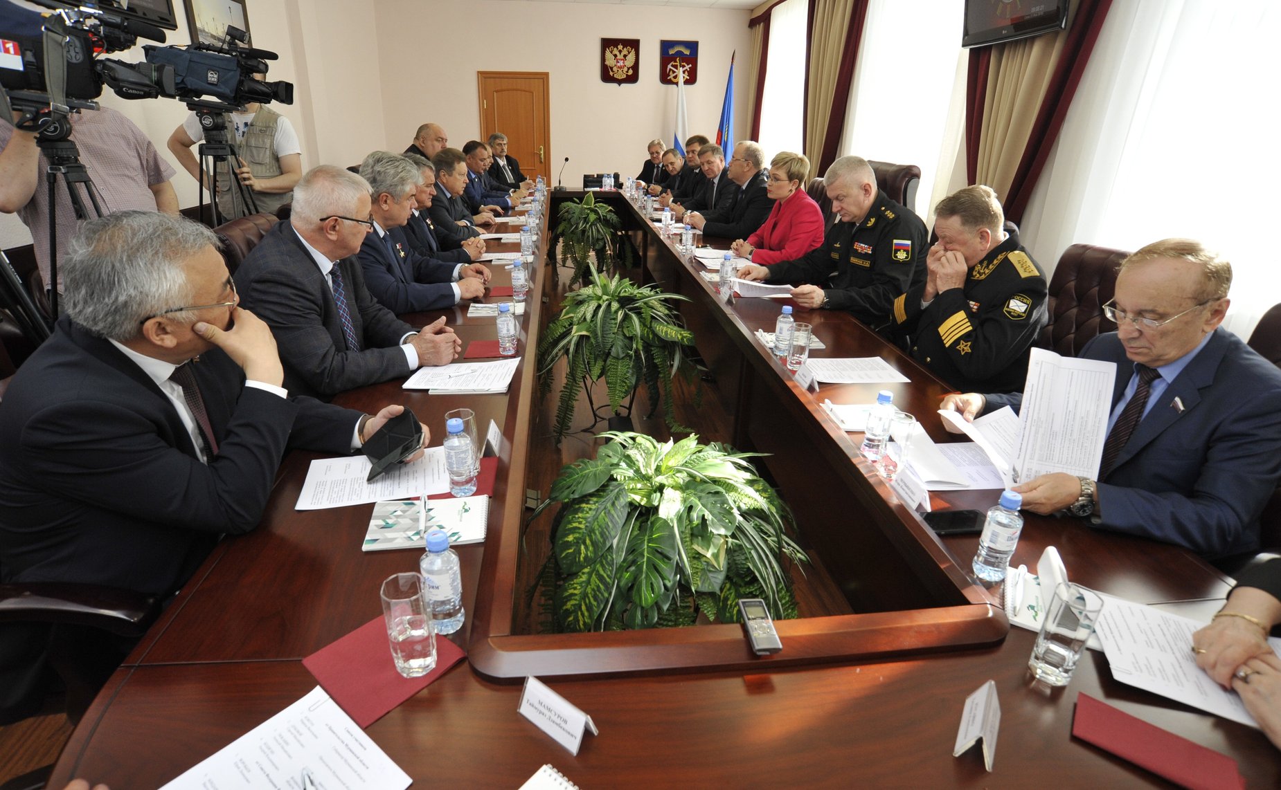 Выездное заседание Комитета СФ по обороне и безопасности в Гаджиево (Мурманская область)