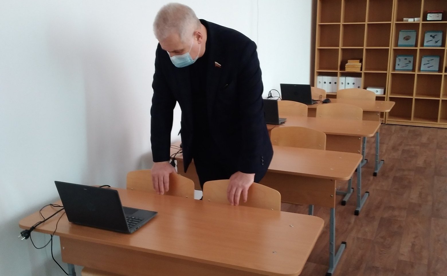 Сергей Мартынов в рамках рабочей поездки в регион посетил среднюю школу №1 им. Героя Советского Союза А.М. Яналова