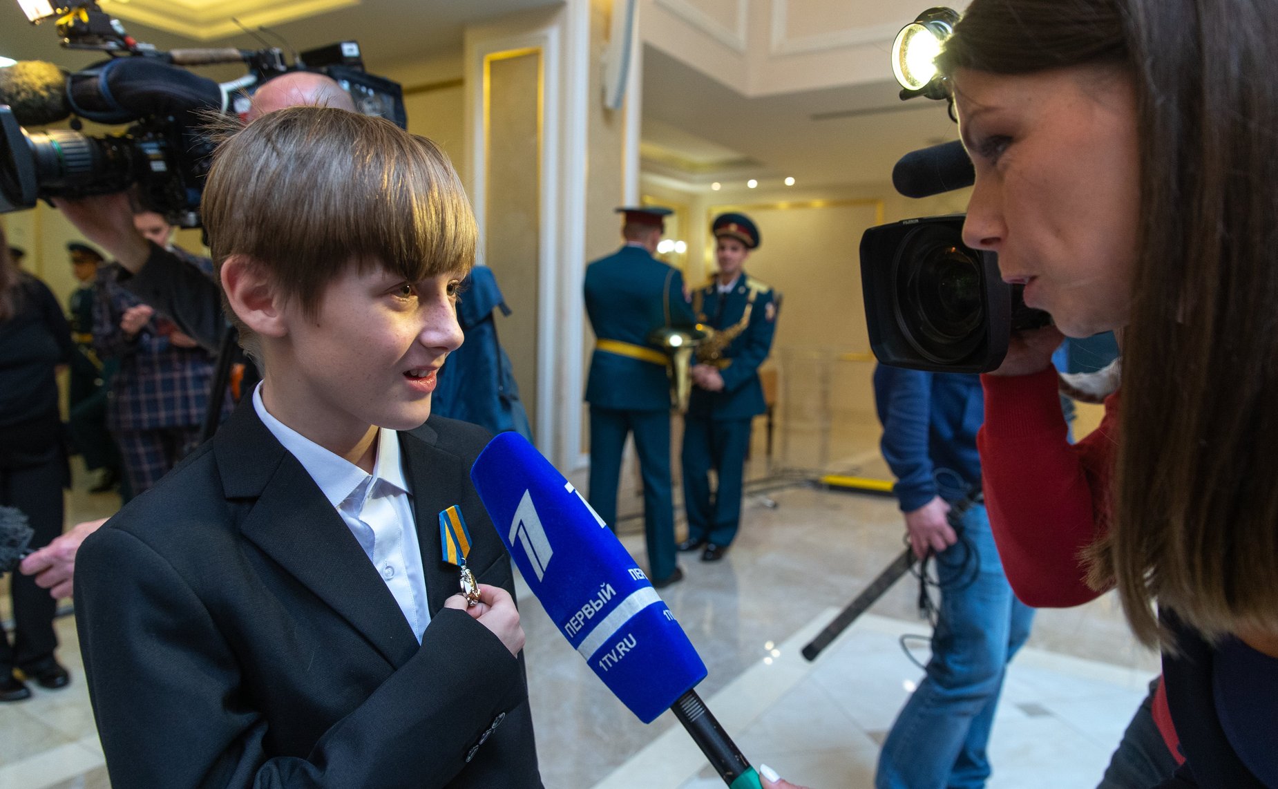 Торжественная церемония награждения детей и подростков, проявивших личное мужество в экстремальных ситуациях и спасших человеческие жизни