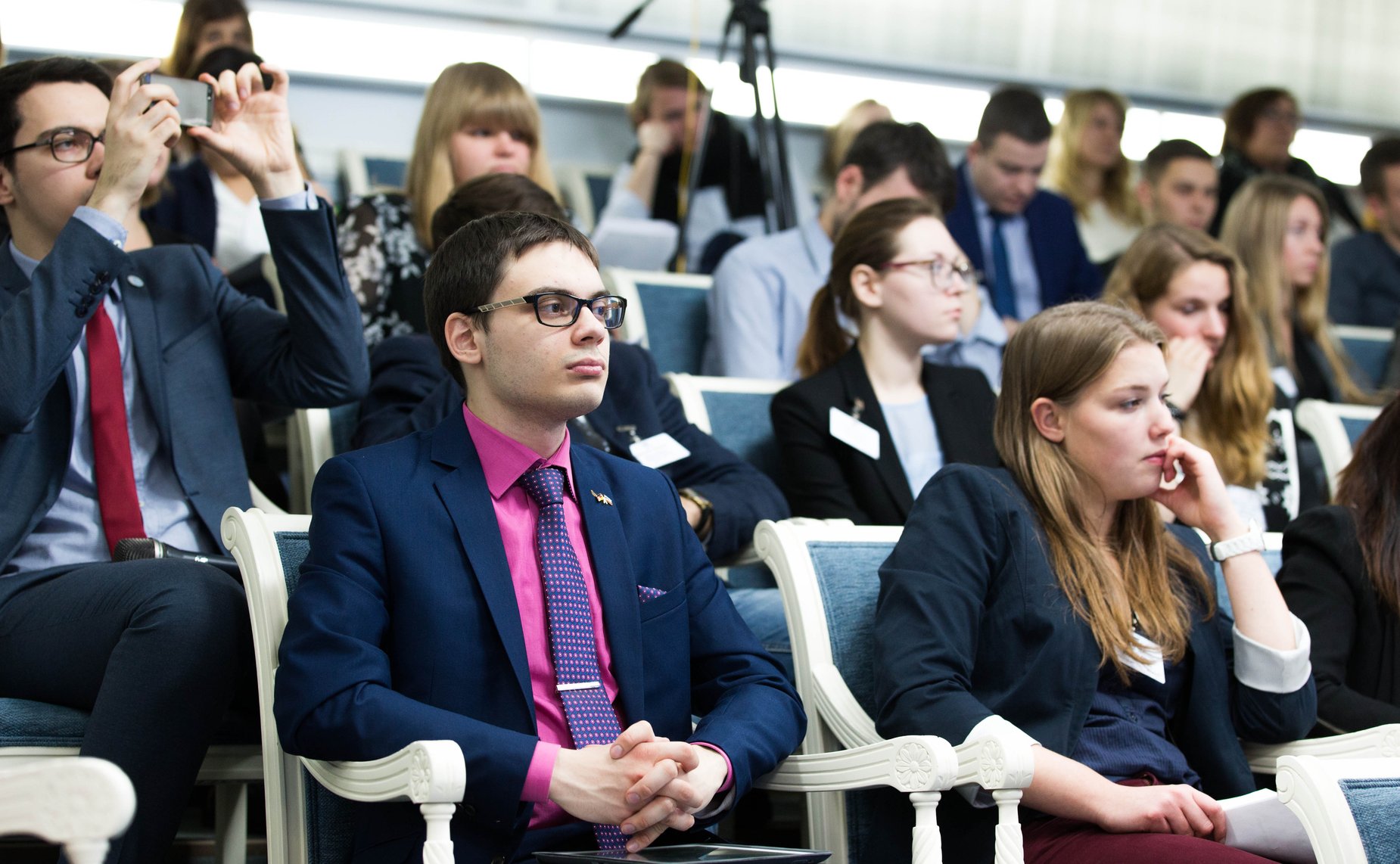 Встреча членов Совета Федерации с участниками Российско-Германского молодежного парламента