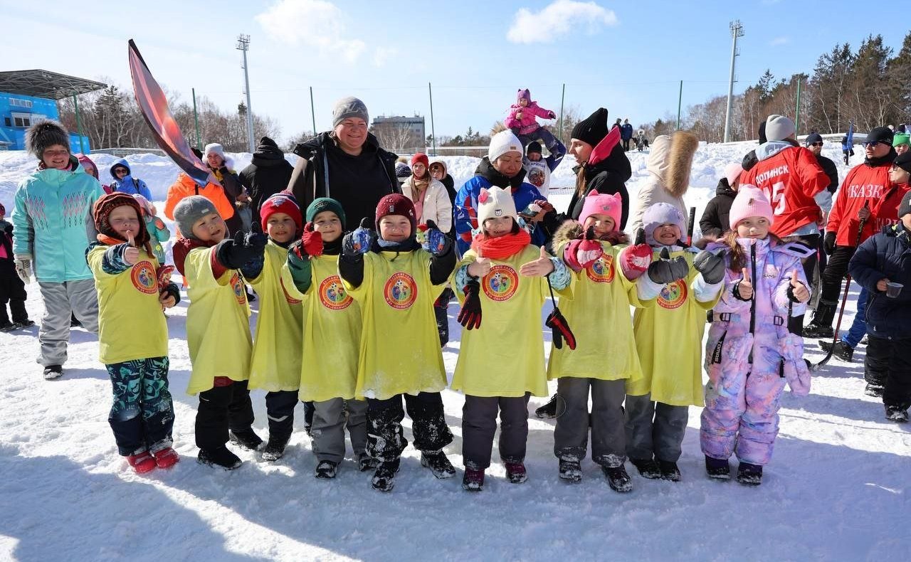 Андрей Хапочкин посетил чемпионат детсадовской хоккейной лиги «Хоккей в валенках»