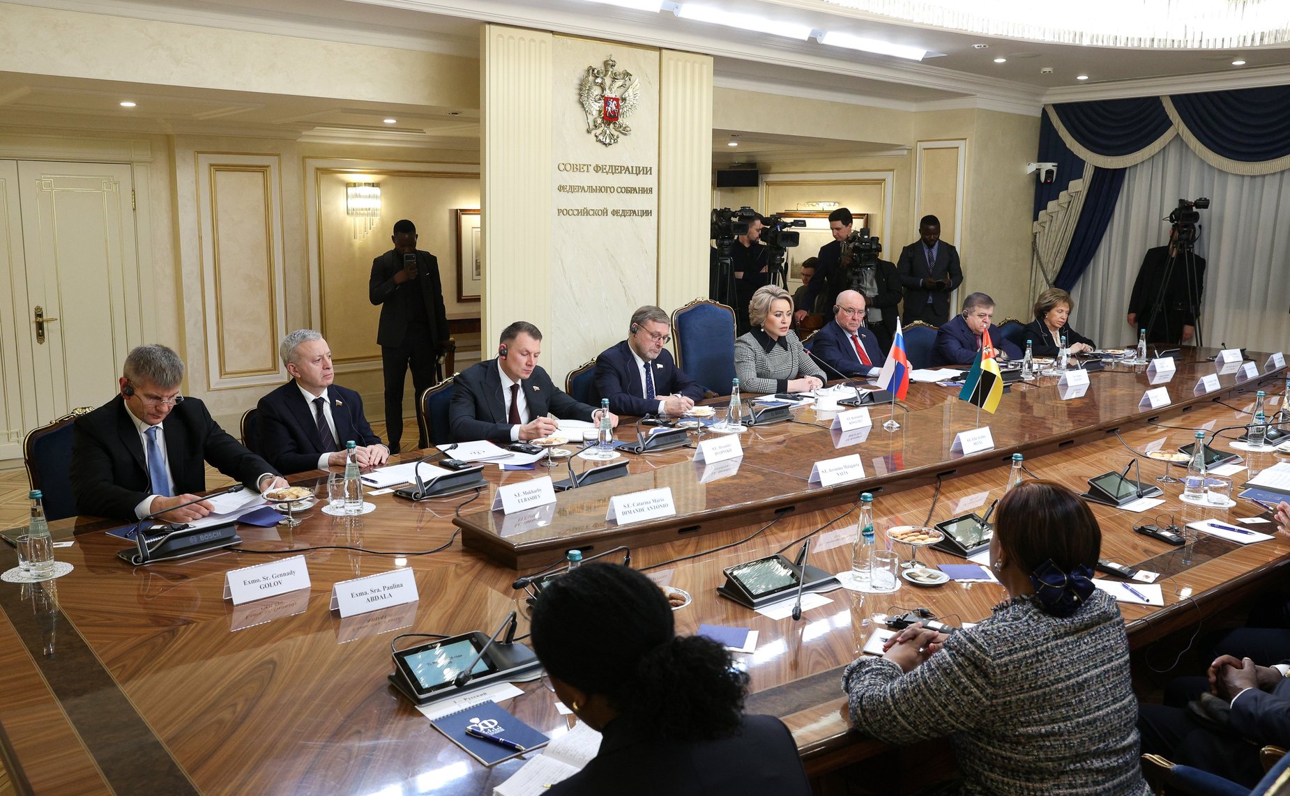 Встреча Председателя Совета Федерации Валентины Матвиенко с Председателем Ассамблеи Республики Мозамбик Маргаридой Адамужи Талапой