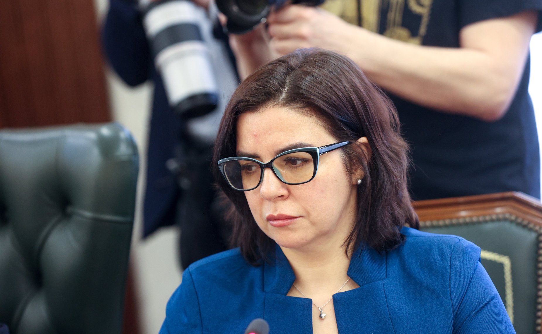 Встреча председателя Комитета СФ по международным делам Григория Карасина с турецкой делегацией во главе с председателем Комиссии Великого национального собрания Турции по международным делам Фуатом Октаем