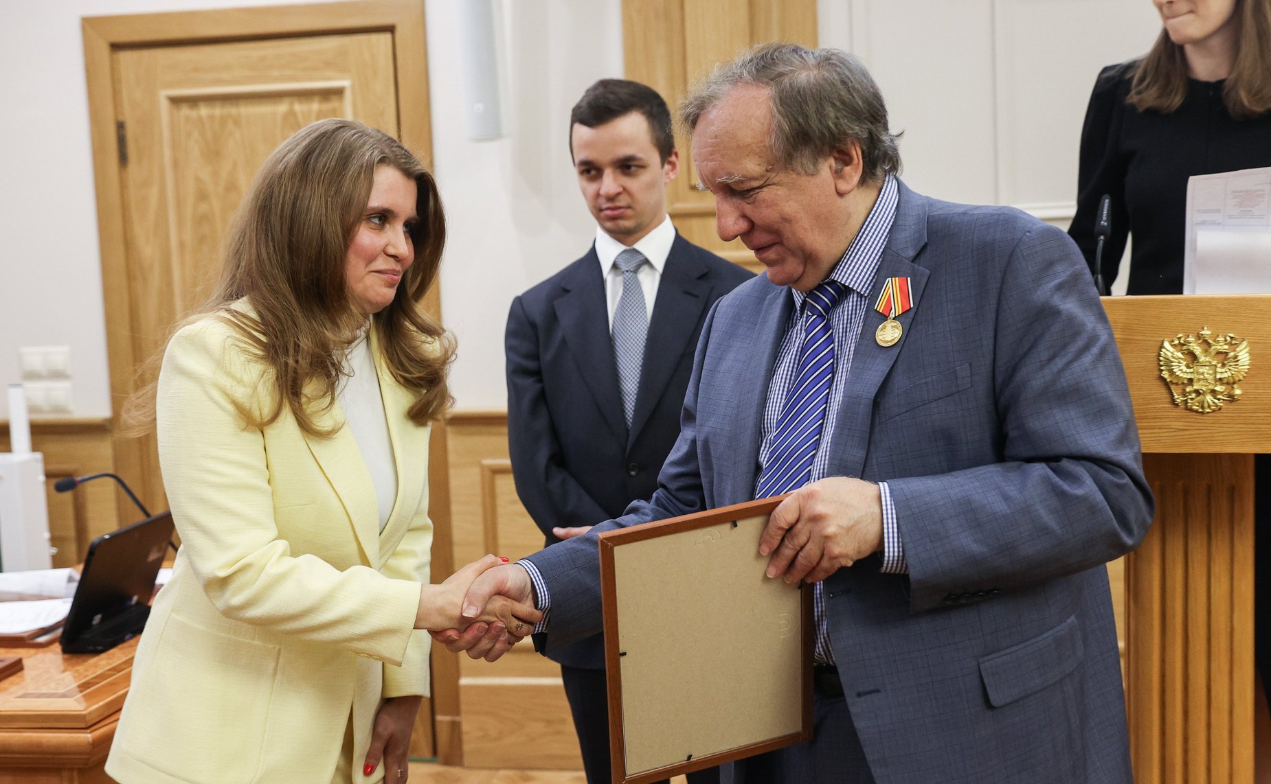 Церемония награждения победителей IV Конкурса чтецов среди студентов аспирантов из стран Азии и Африки «Победа в сердцах поколений» в рамках подготовки к Саммиту Россия-Африка