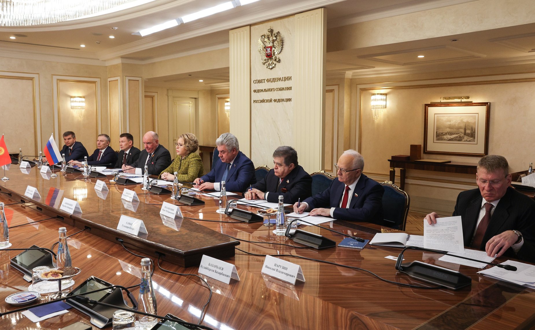 Встреча Председателя Совета Федерации Валентины Матвиенко с Президентом Киргизской Республики Садыром Жапаровым